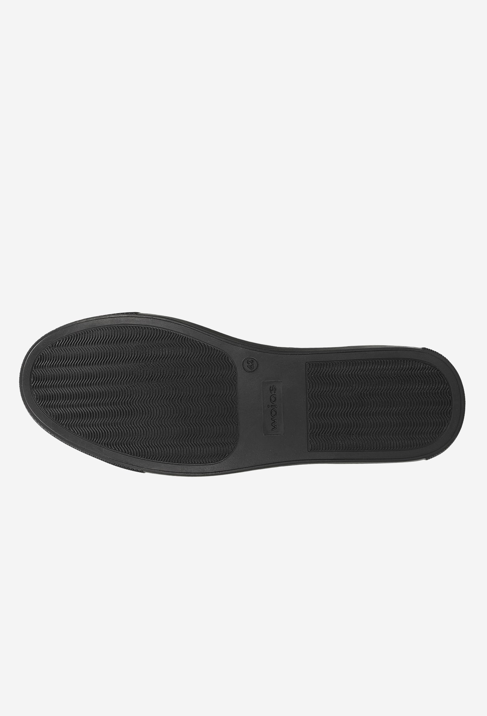 Czarne półbuty męskie z tłoczoną wstawką