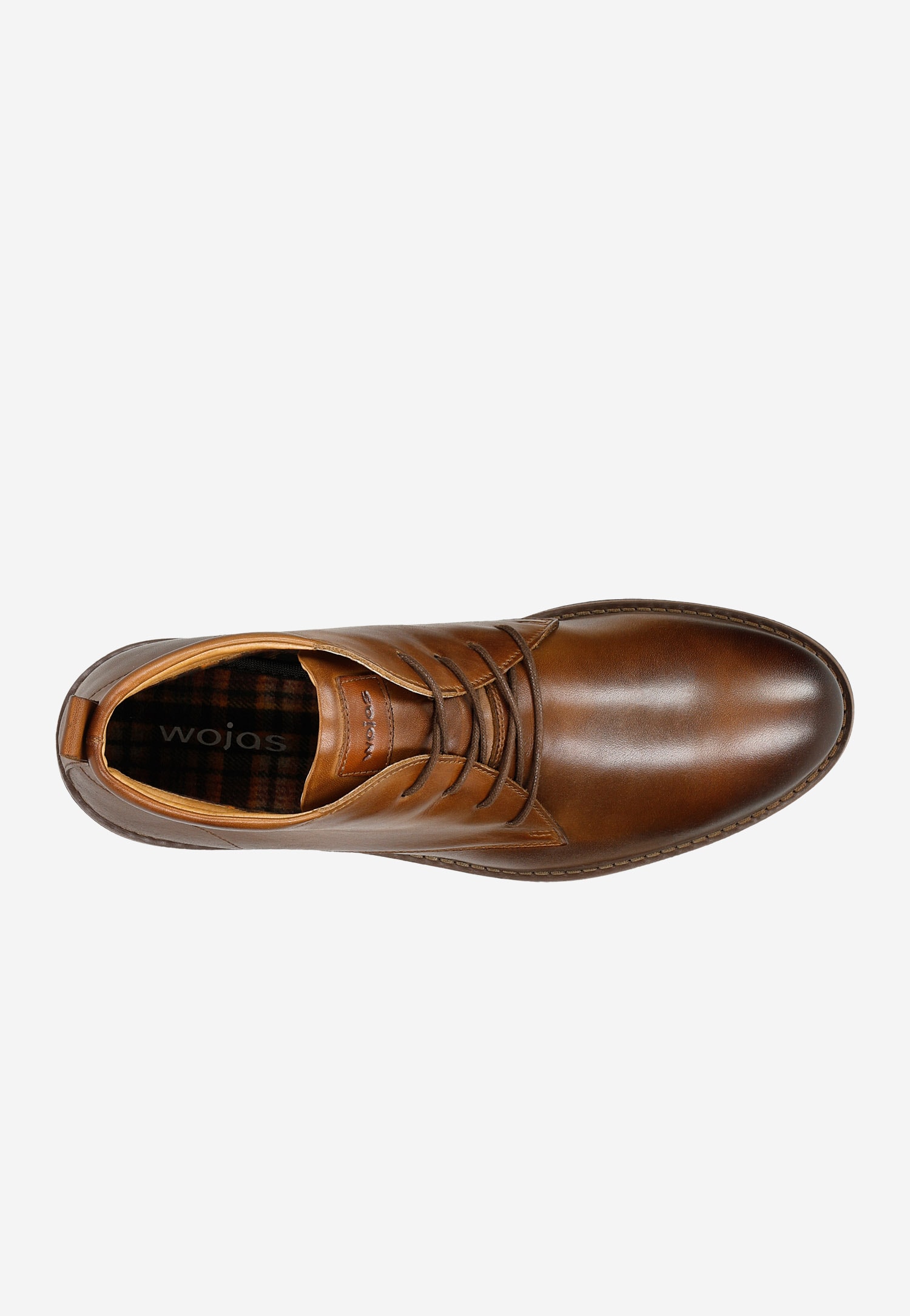 Czarne męskie trzewiki w stylu miejskim ze skóry licowej