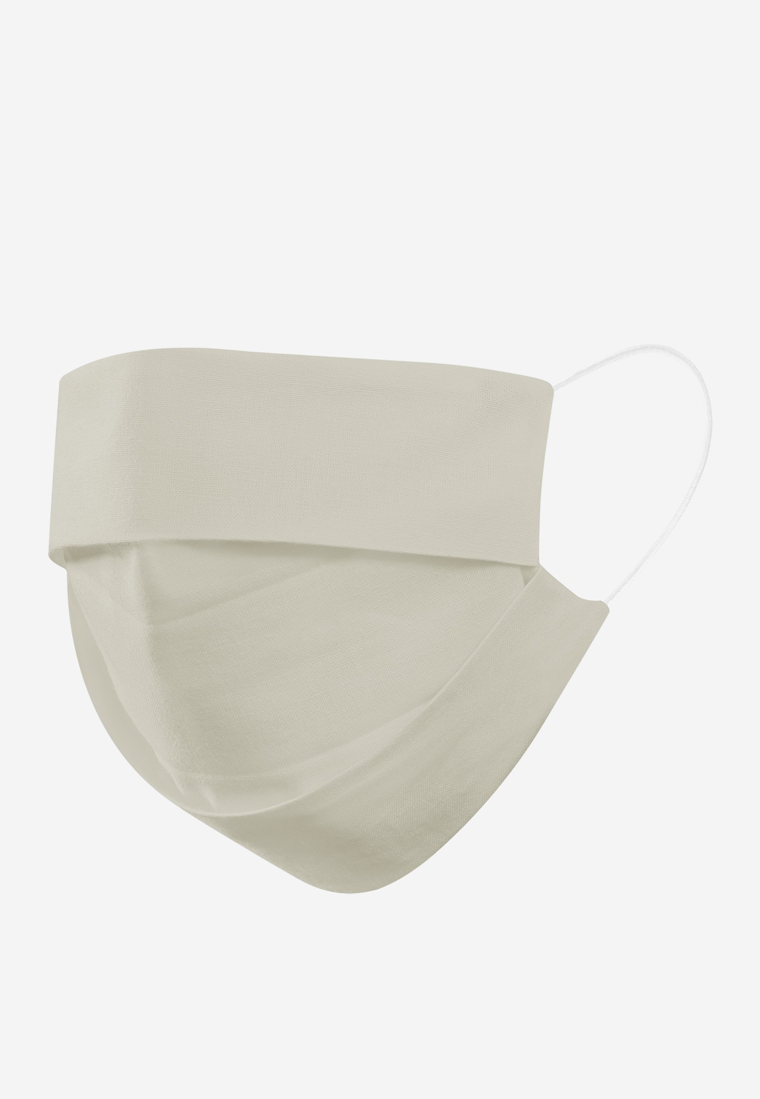 Beżowo-białe maseczki ochronne dwuwarstwowe 5-pak