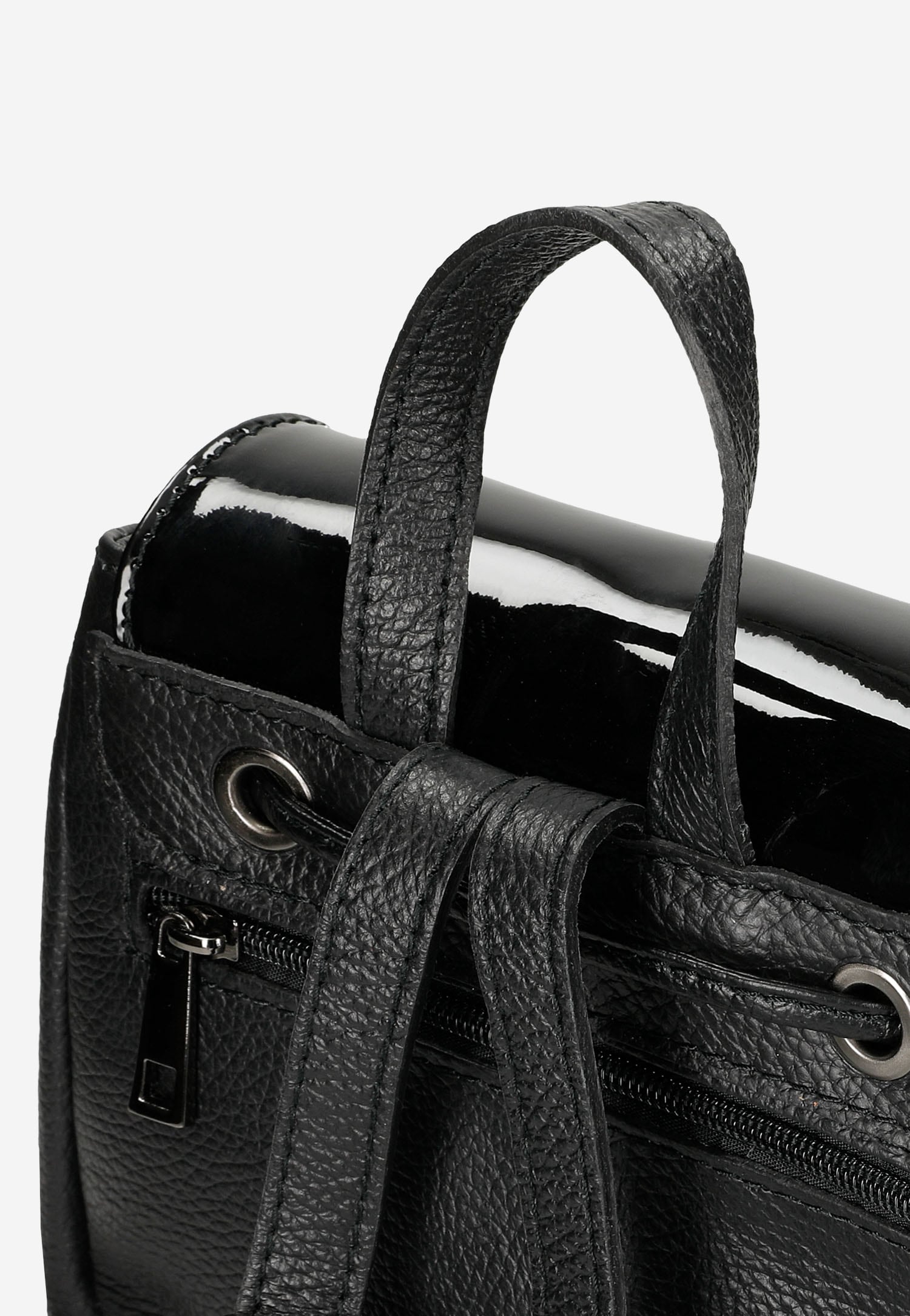 Jasnobrązowy plecak damski ze skóry licowej