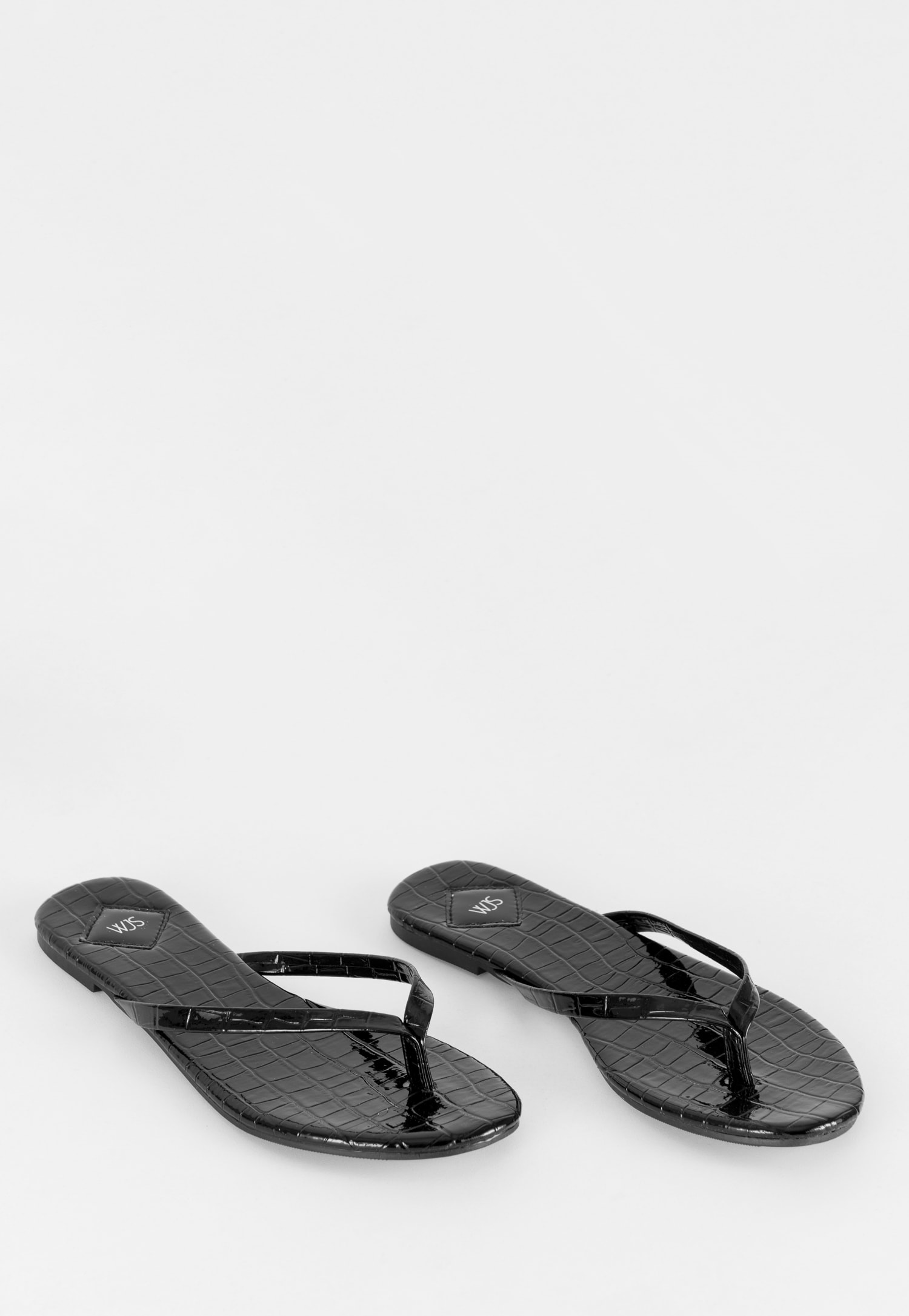 WJS żółte japonki damskie na lato