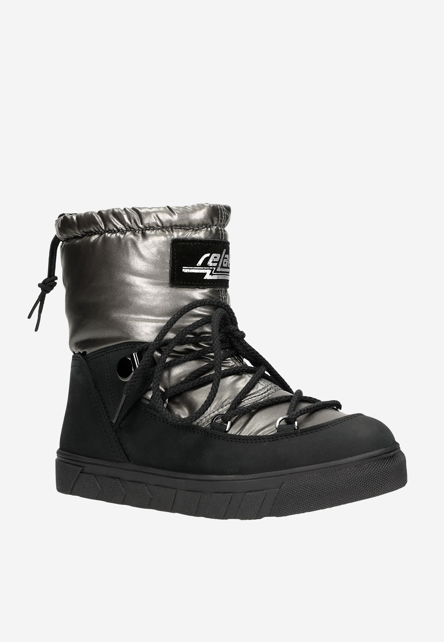 Czarne awangardowe śniegowce RELAKS