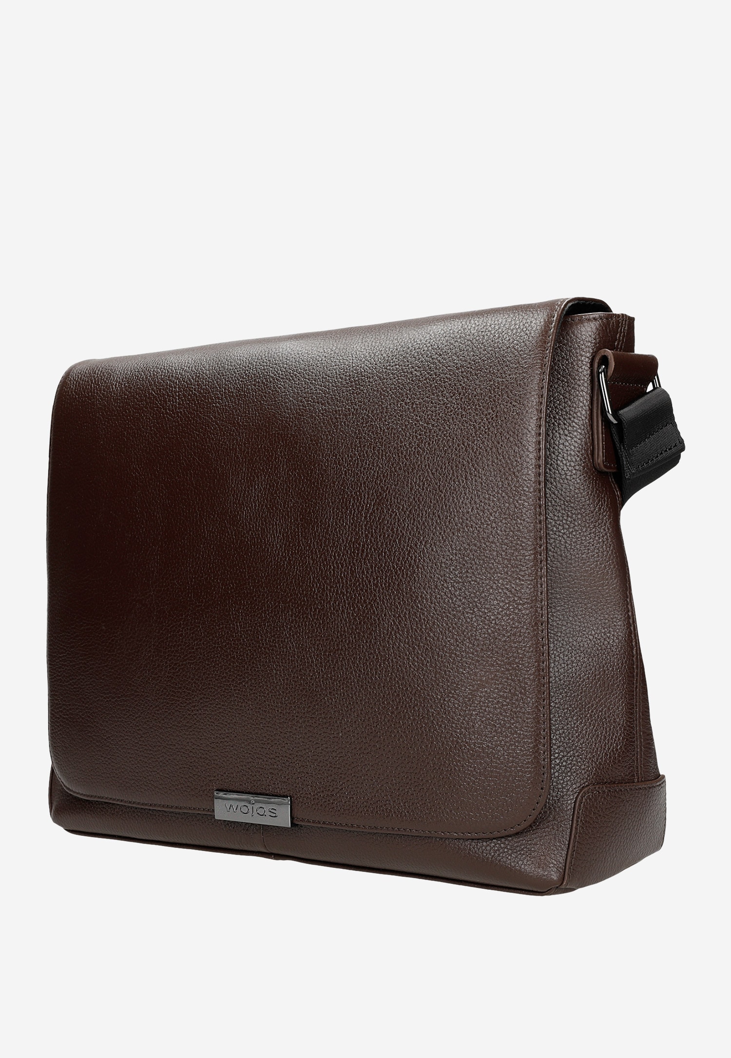 Brązowa skórzana torba męska