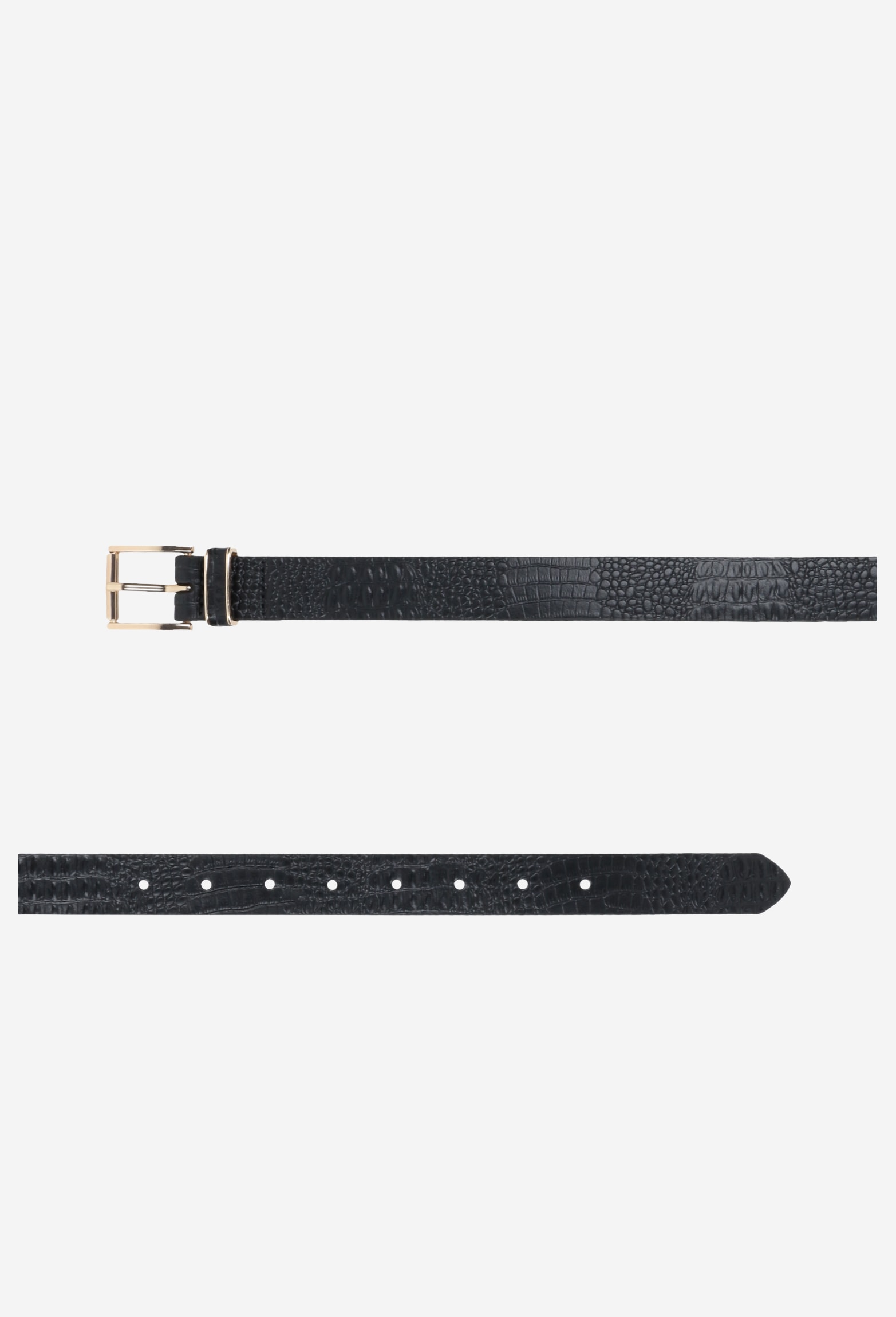 Brązowy pasek damski z efektownym tłoczeniem