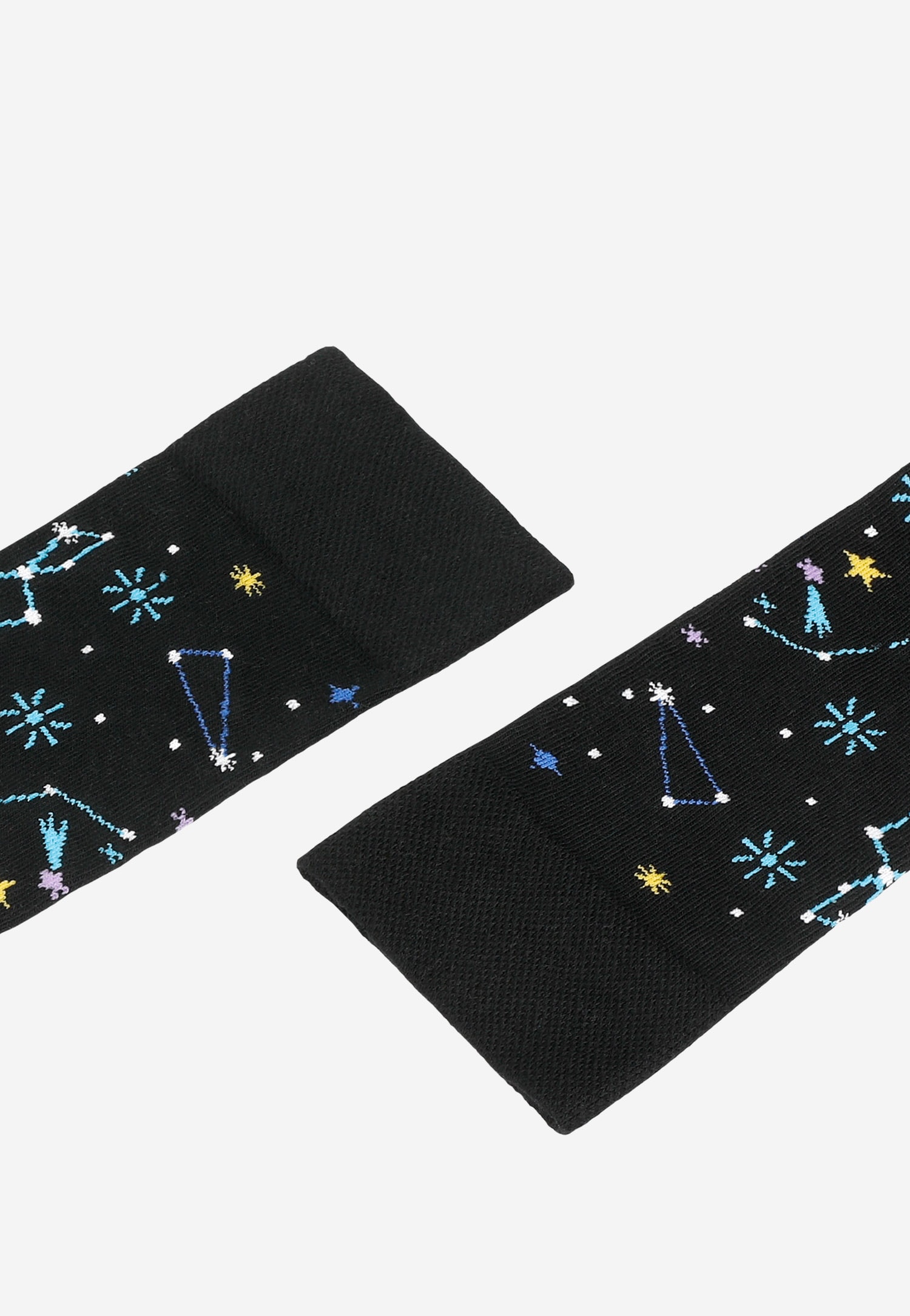 Czarne skarpety z motywem kosmosu