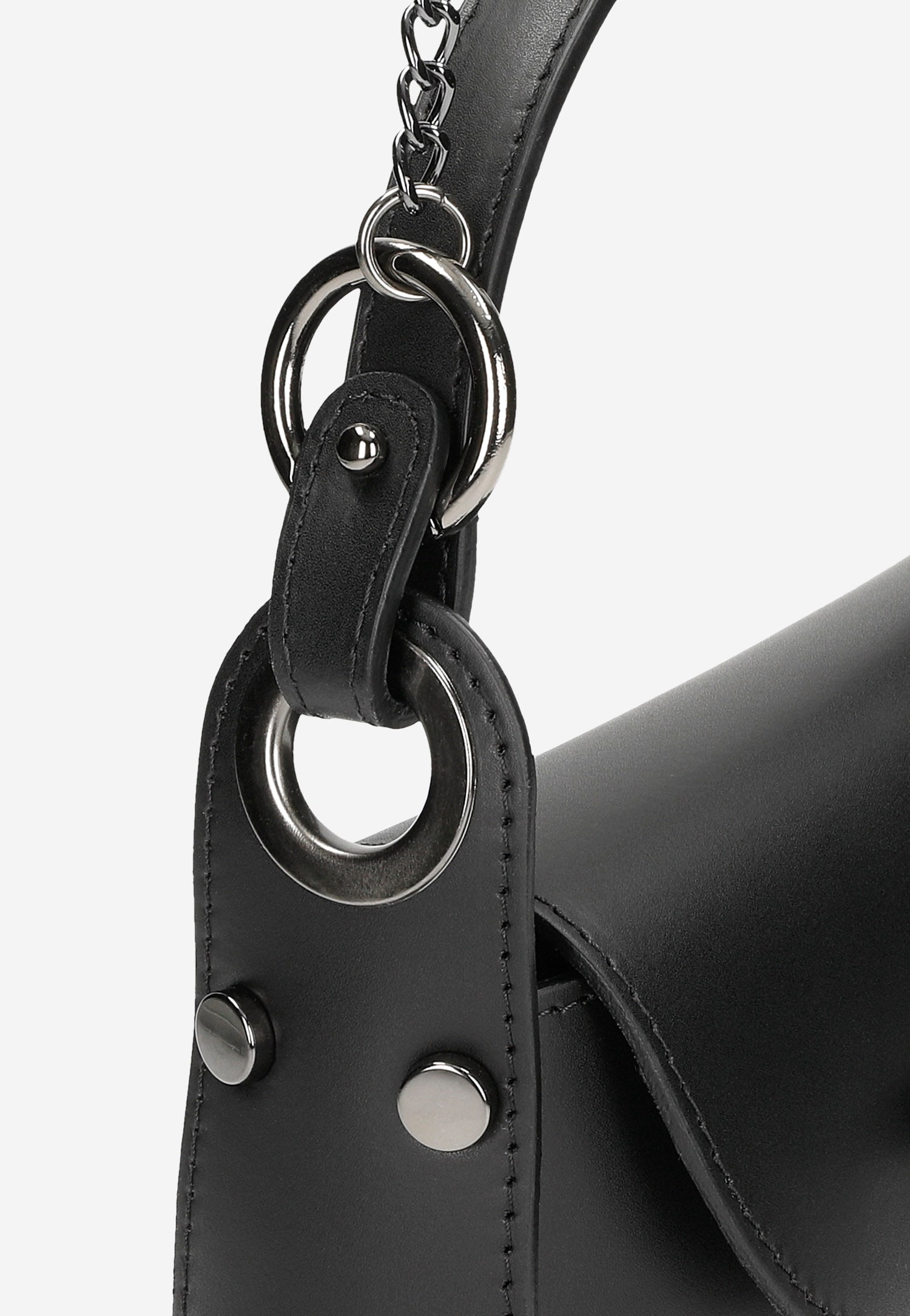 Czarna oryginalna torebka damska wizytowa