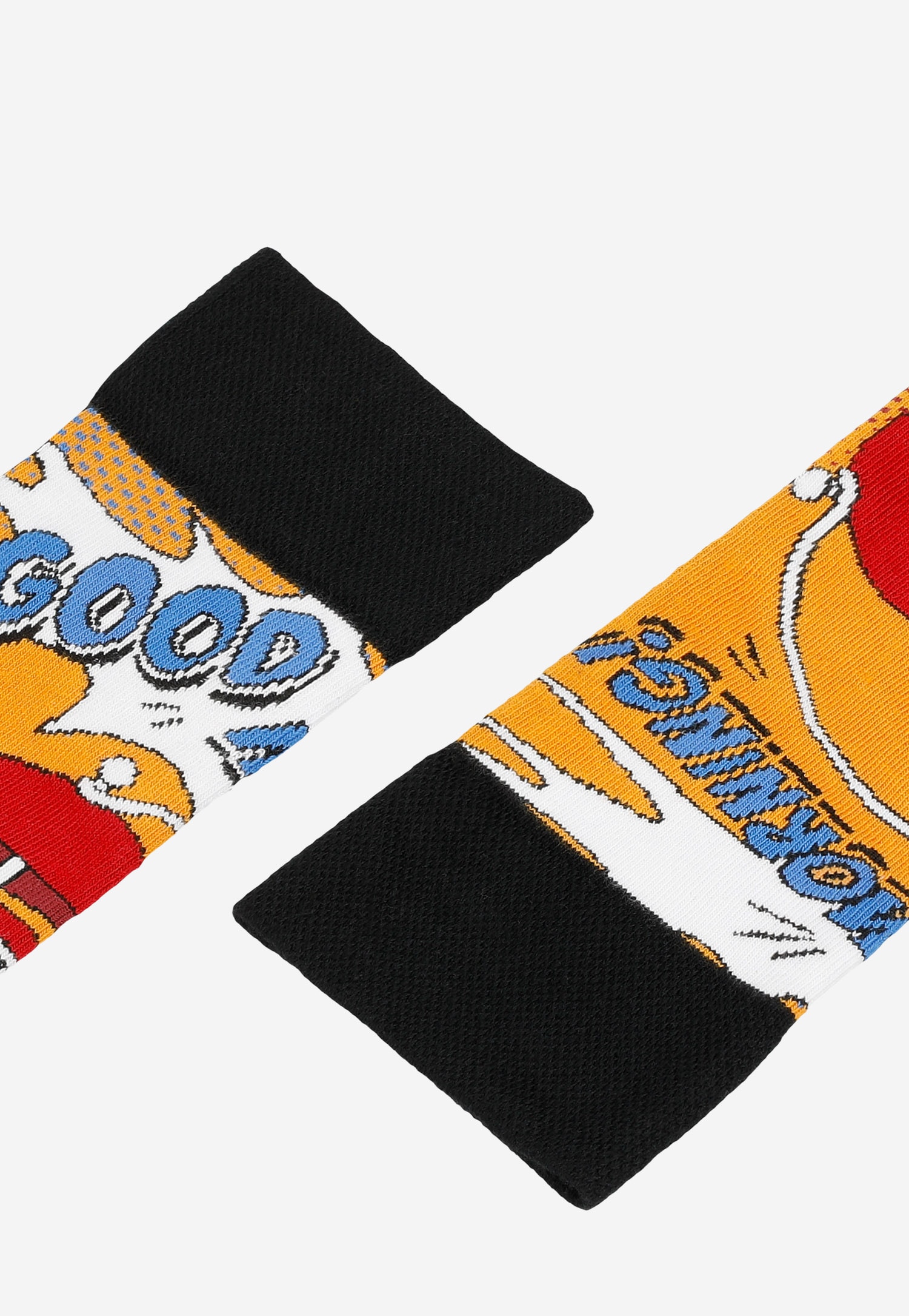 Kolorowe skarpety w komiksowy print