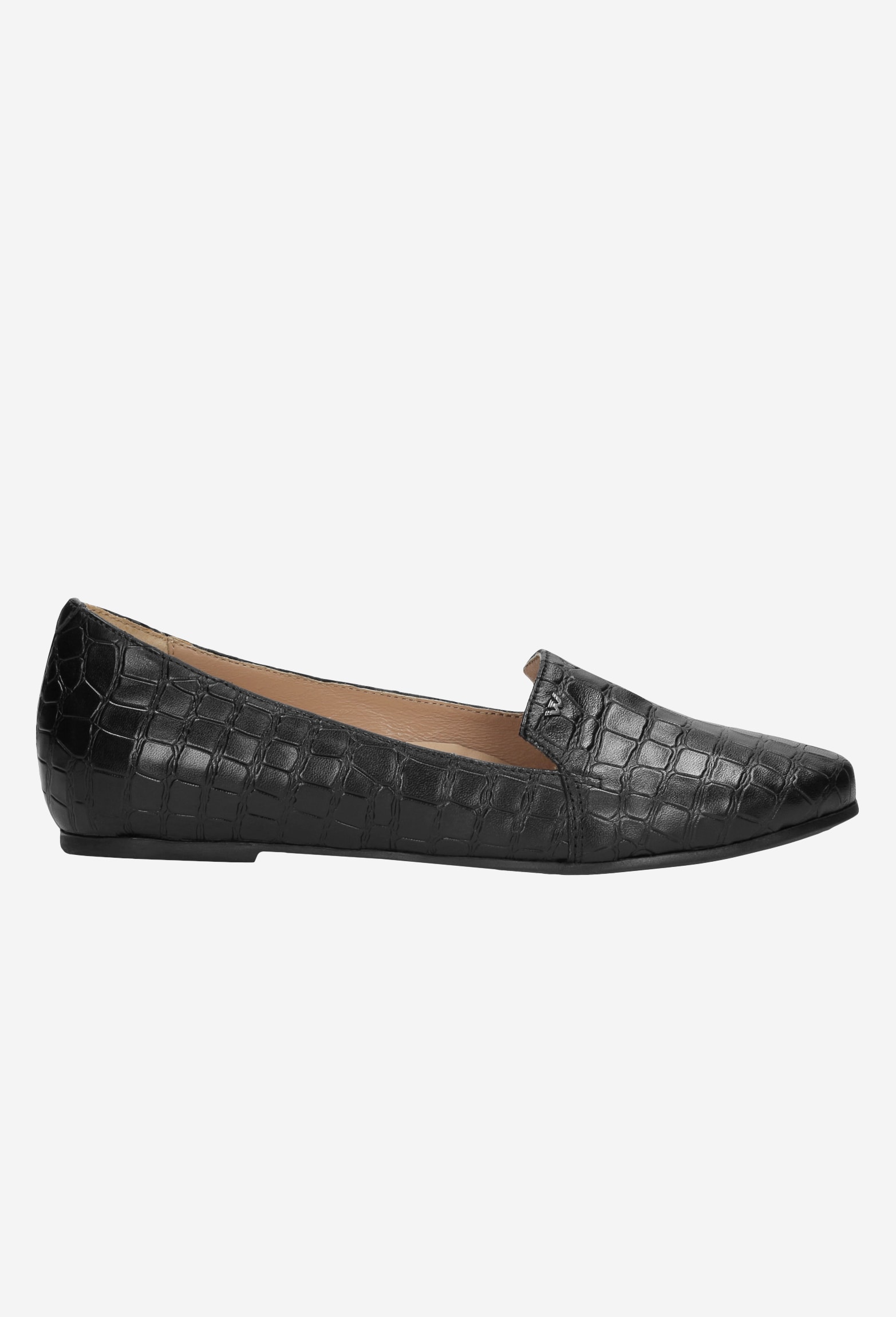 Czarne lordsy damskie na płaskiej podeszwie