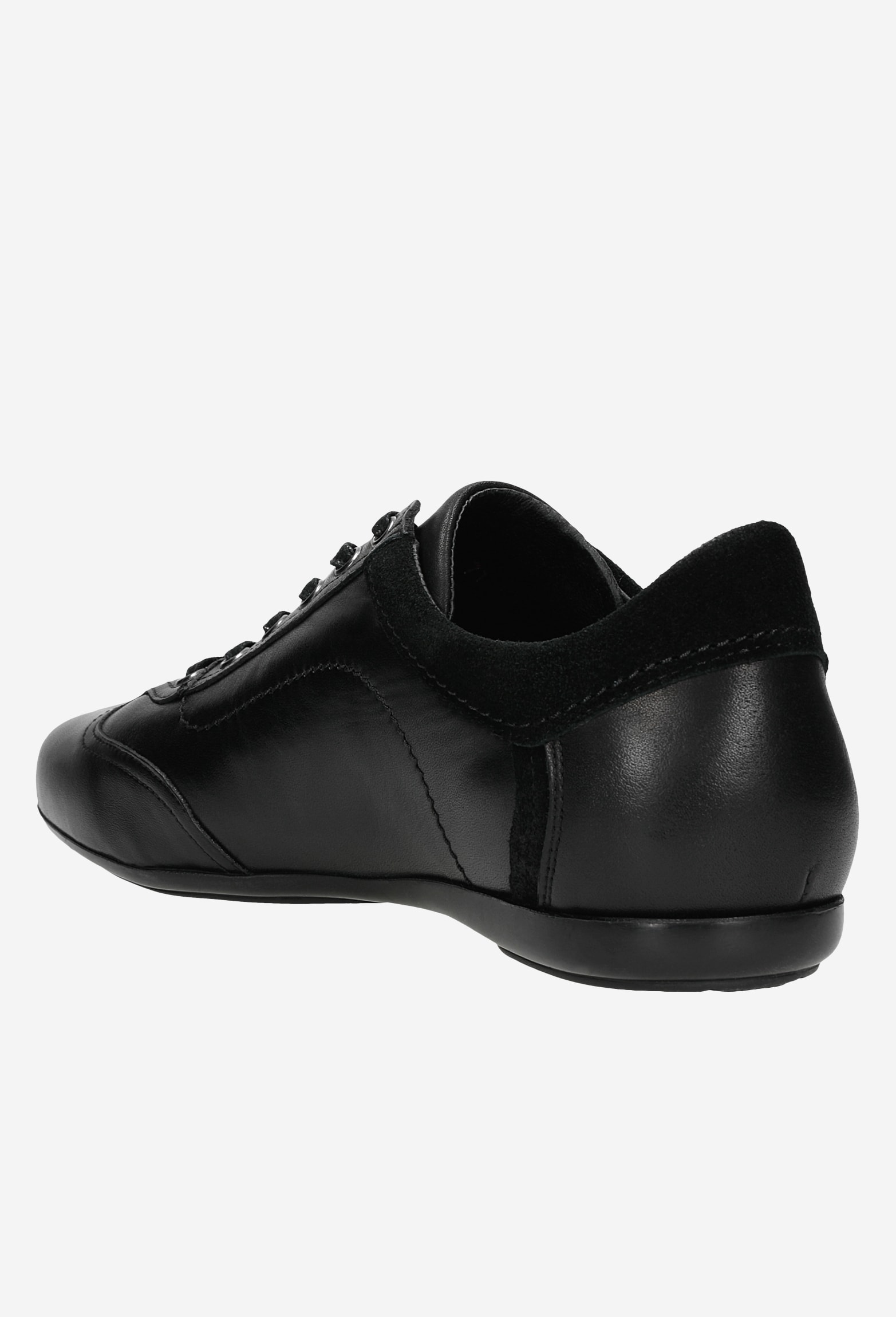 Całoroczne czarne sportowe półbuty męskie