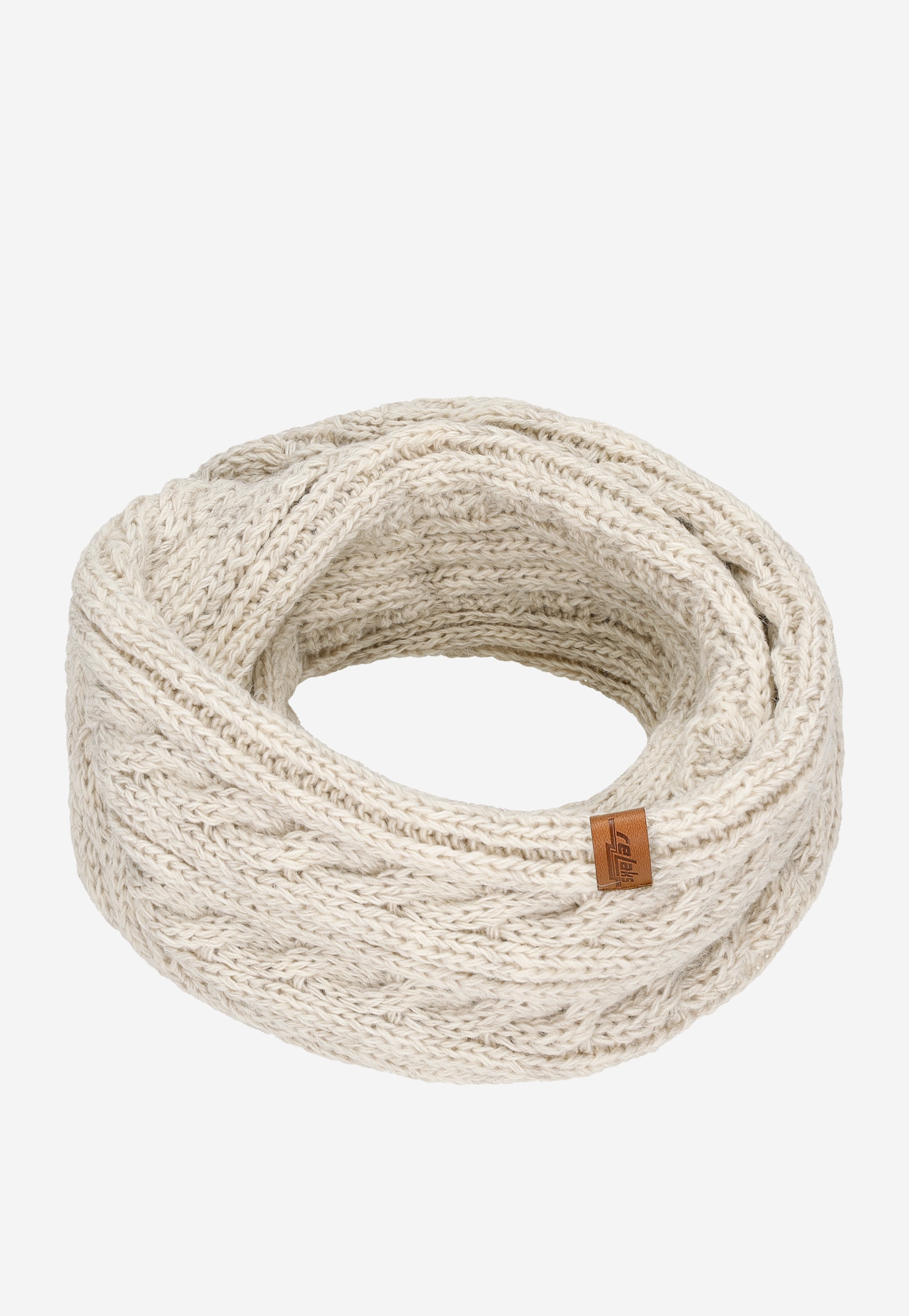 RELAKS ciepły zimowy zestaw czapka + komin