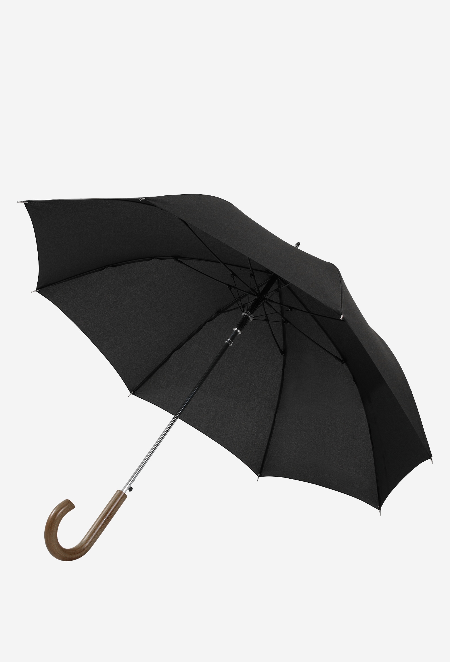 Czarny długi parasol