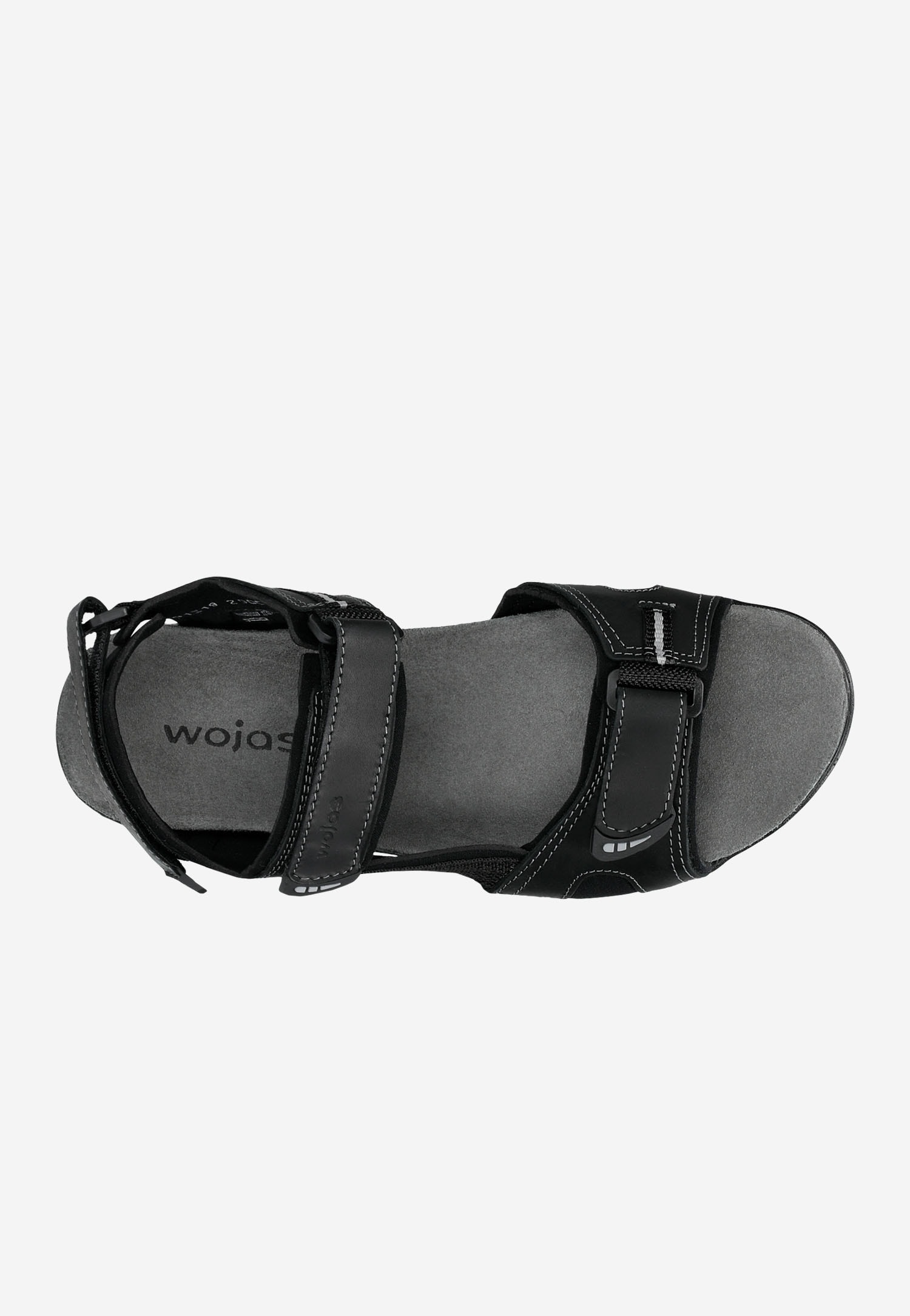 Czarne męskie sandały