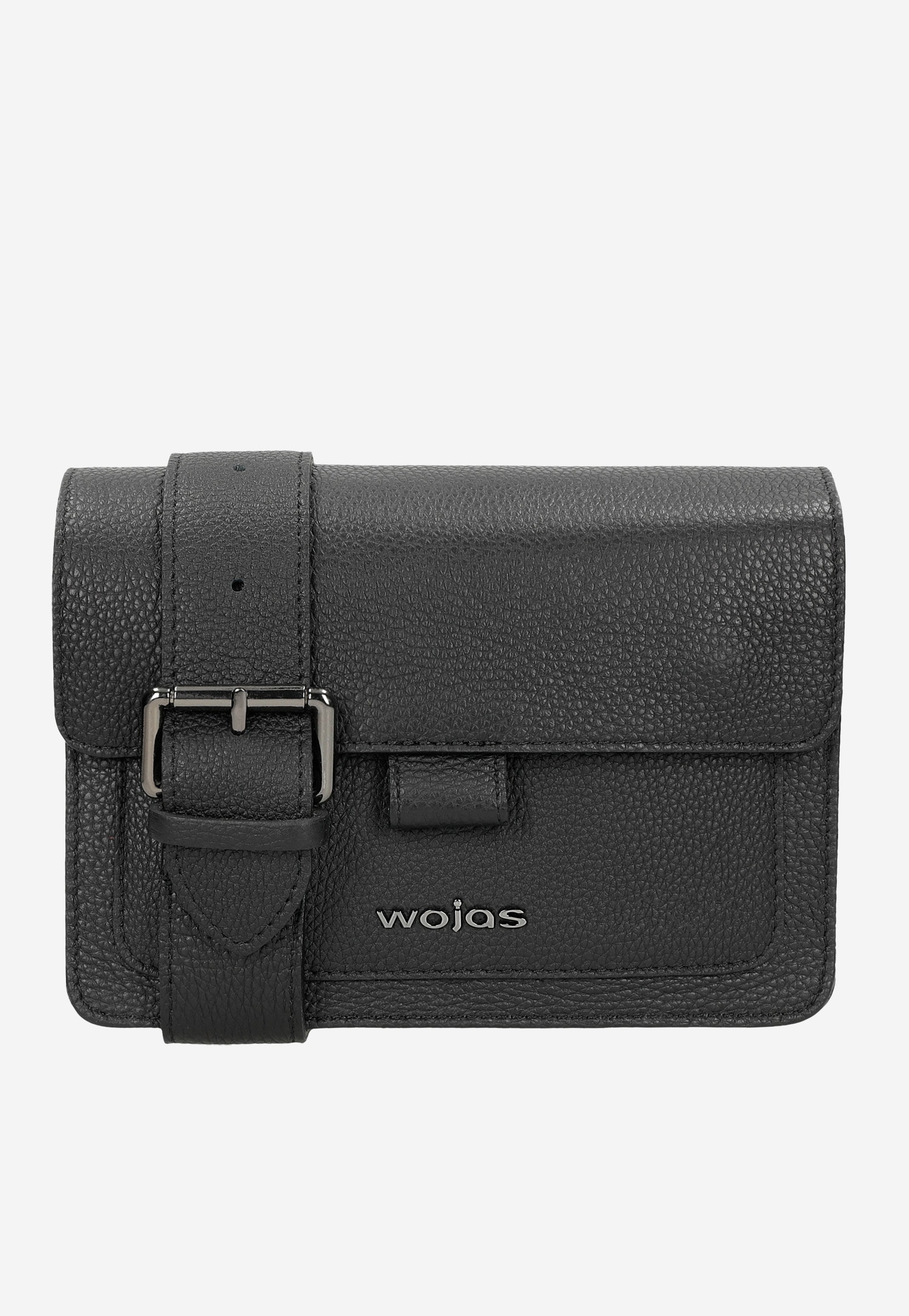 Czarna mała torebka damska ze skóry licowej