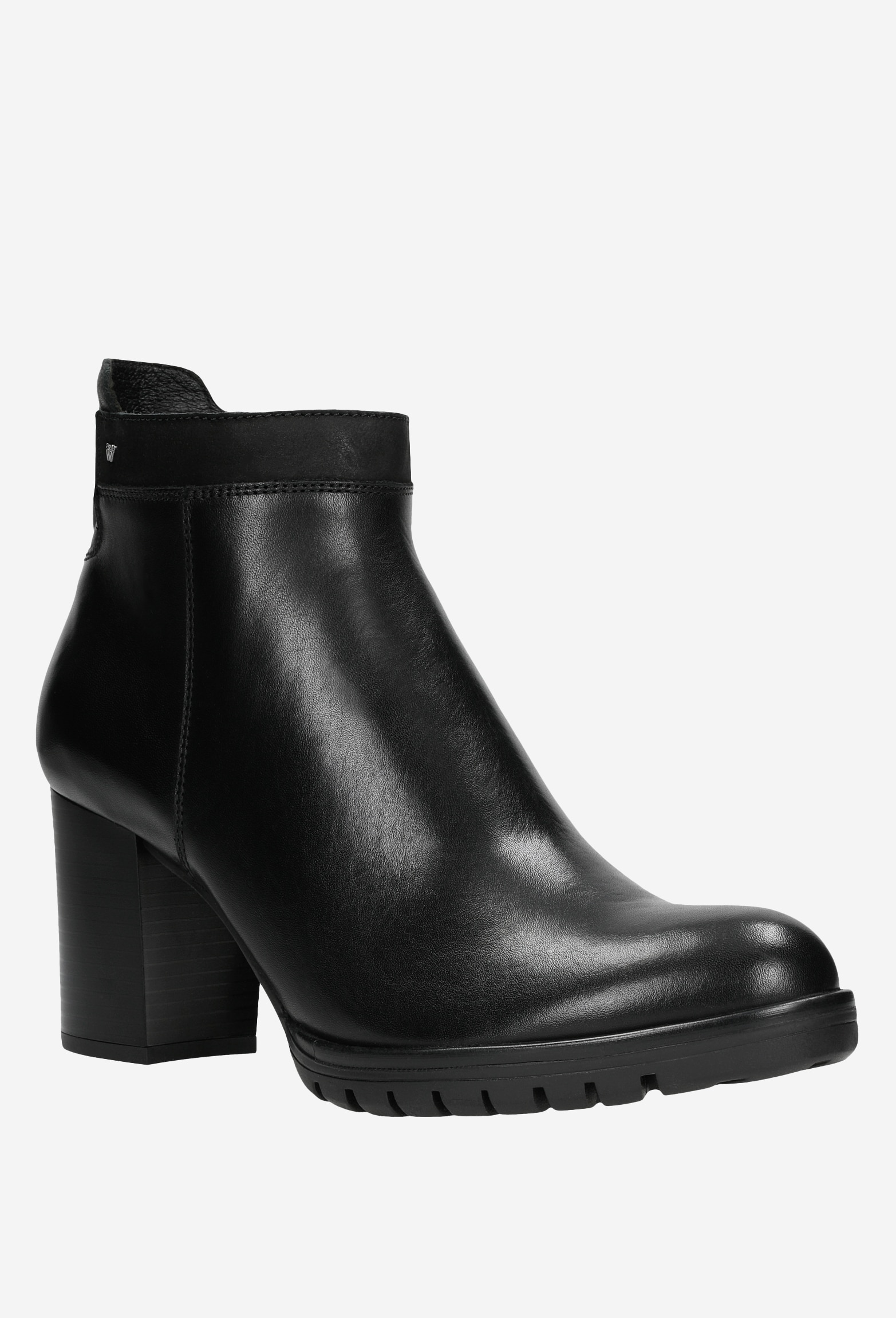 Czarne eleganckie botki damskie na zimę