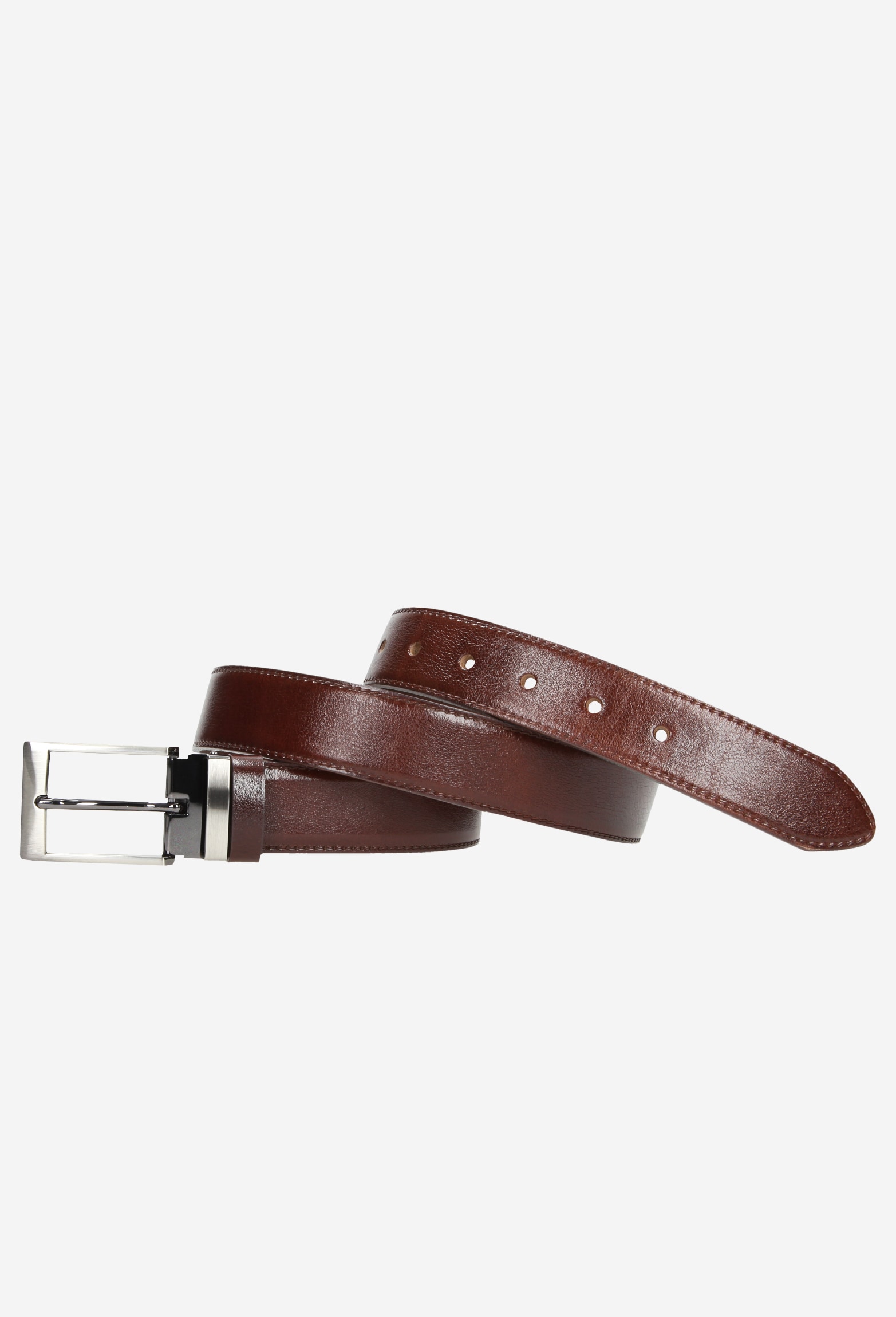 Skórzany brązowy pasek męski