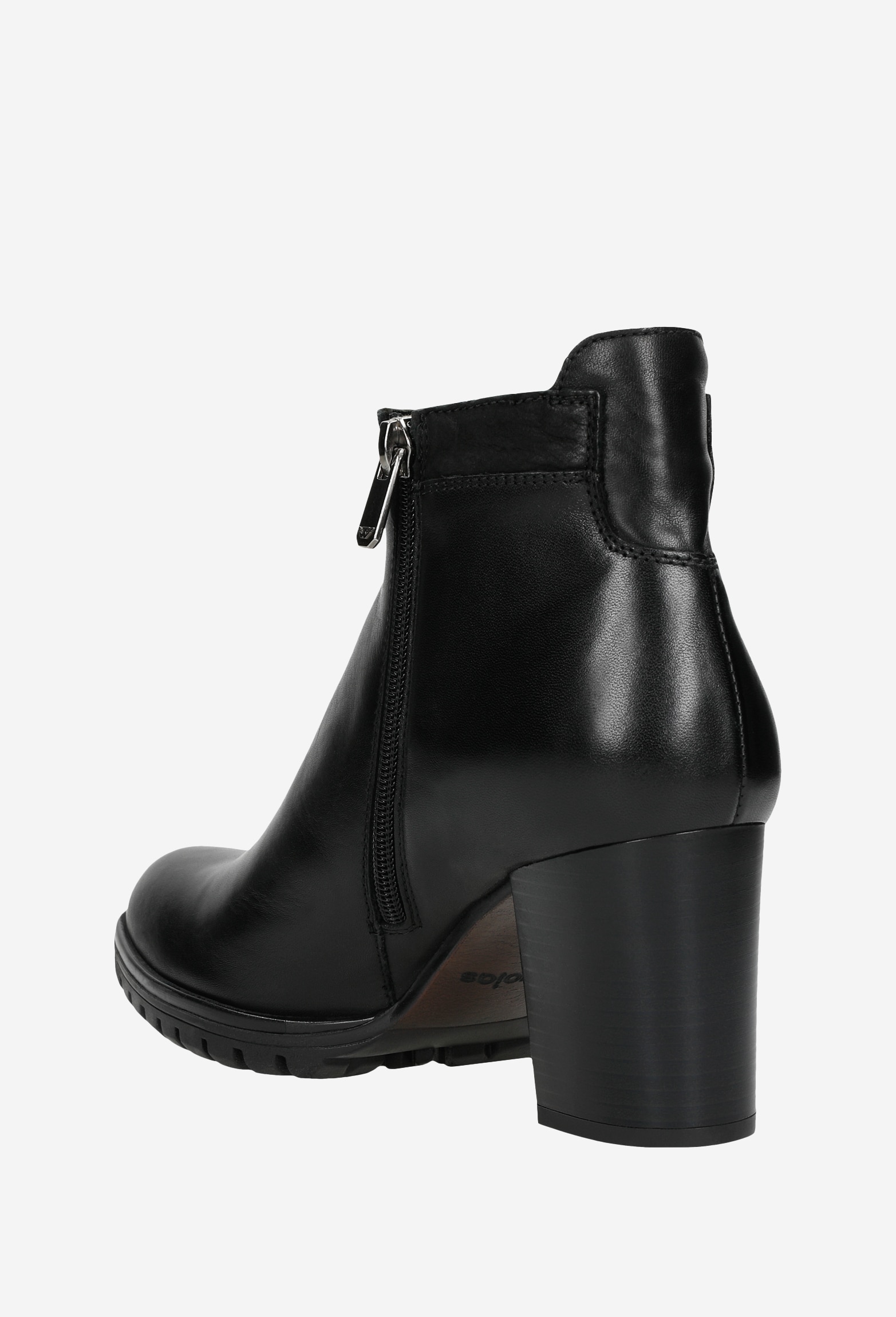 Czarne eleganckie botki damskie na zimę