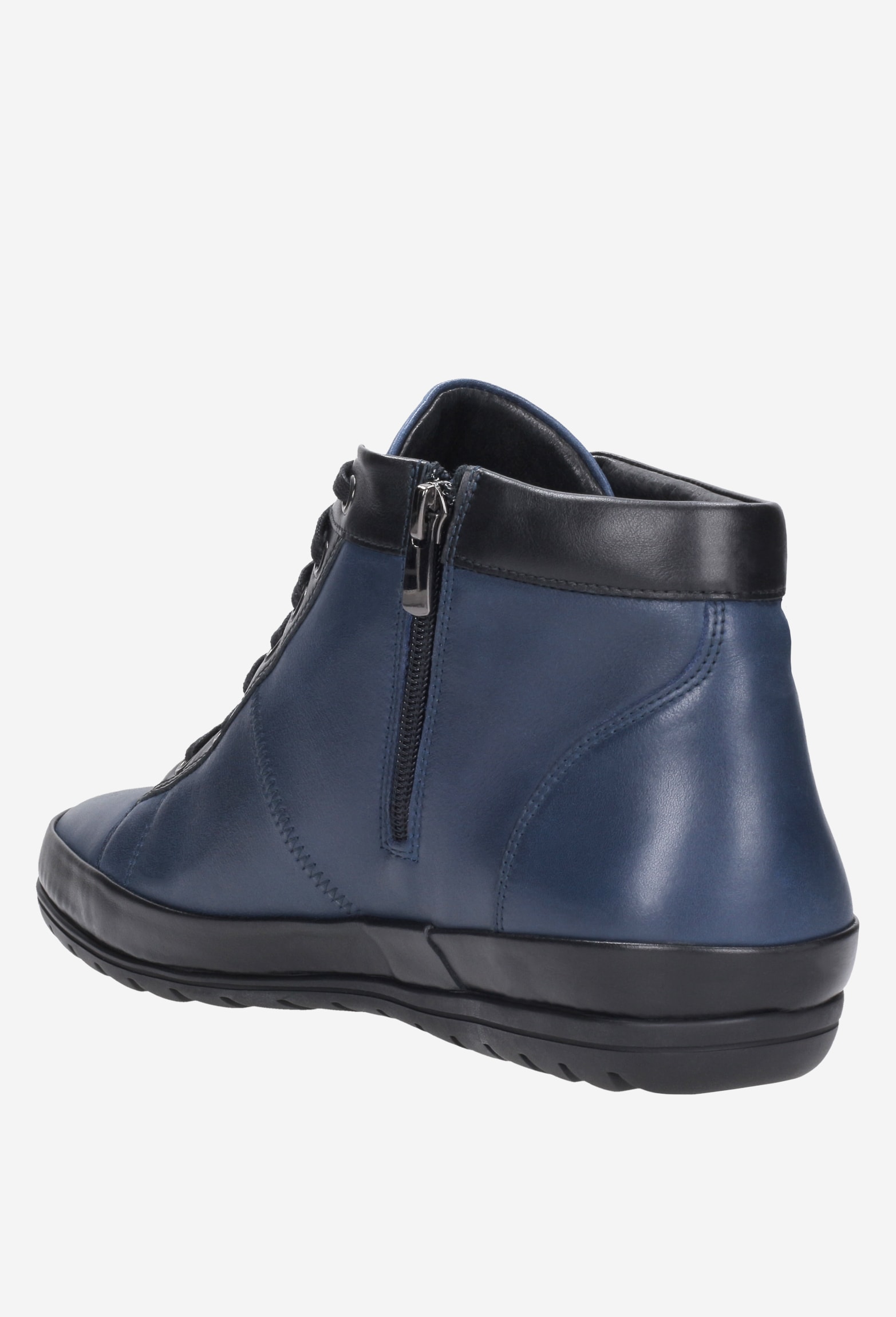 Granatowo czarne trzewiki męskie