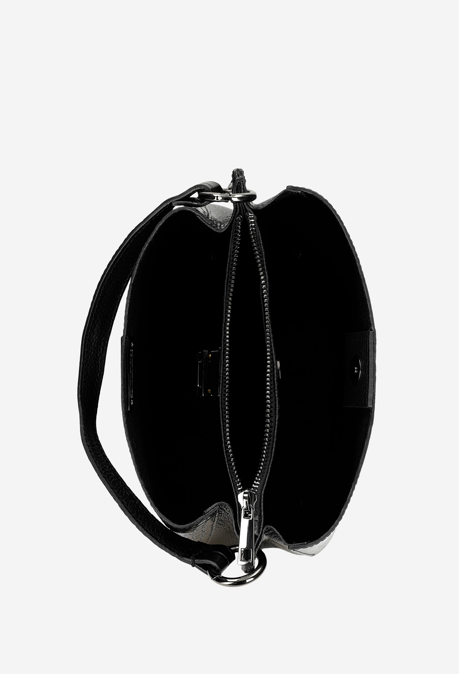 Duża ciemnobrązowa torebka damska kuferek z tłoczeniem