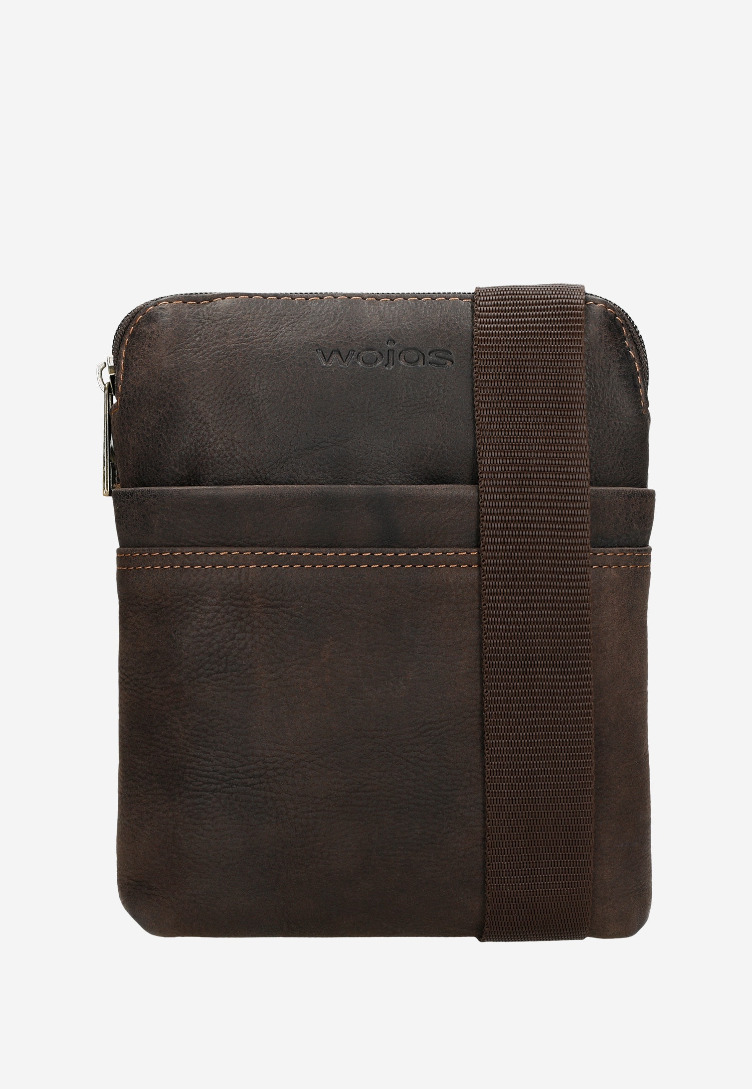 Brązowa torba męska z nubuku olejowanego