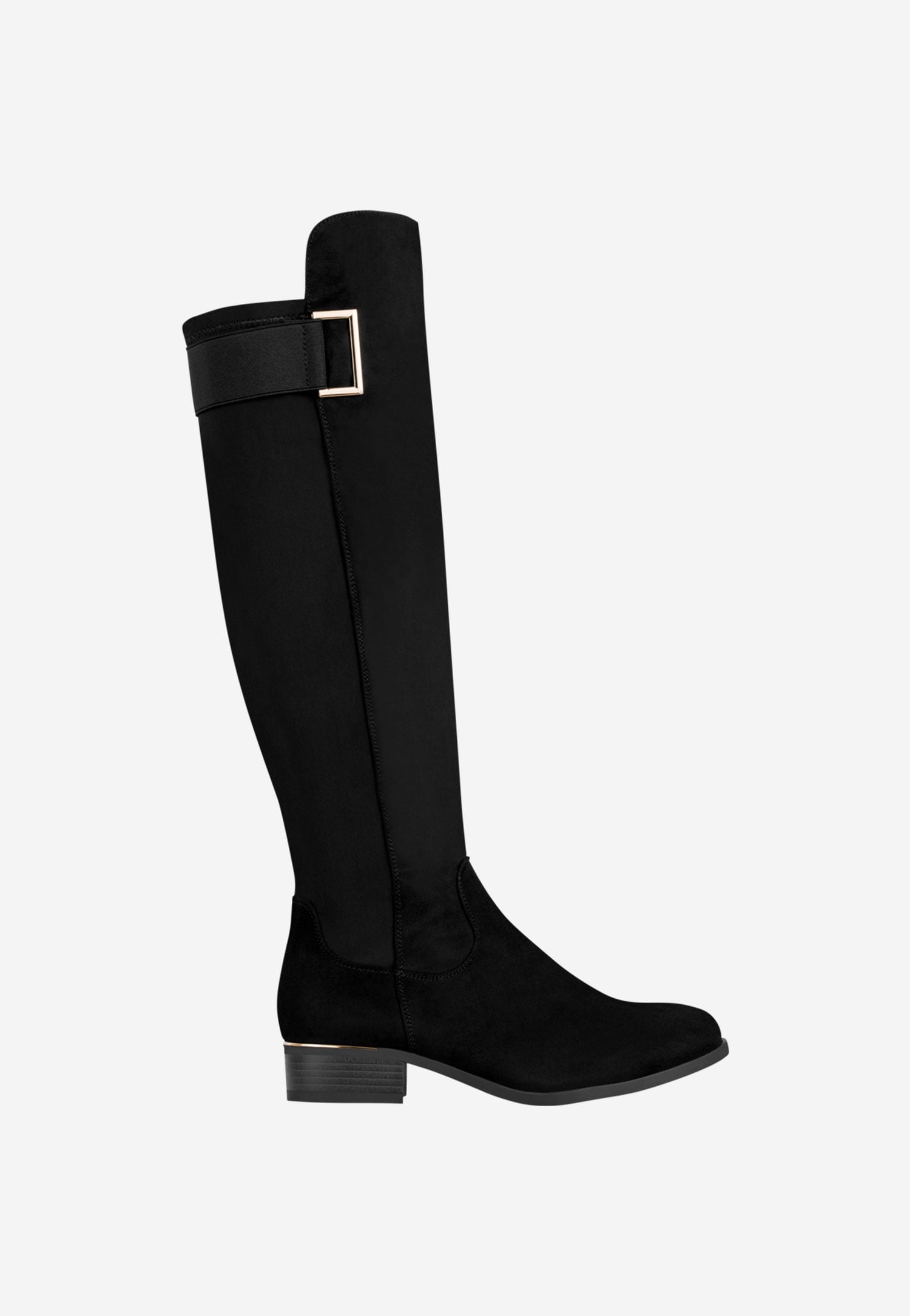 WJS czarne eleganckie kozaki damskie