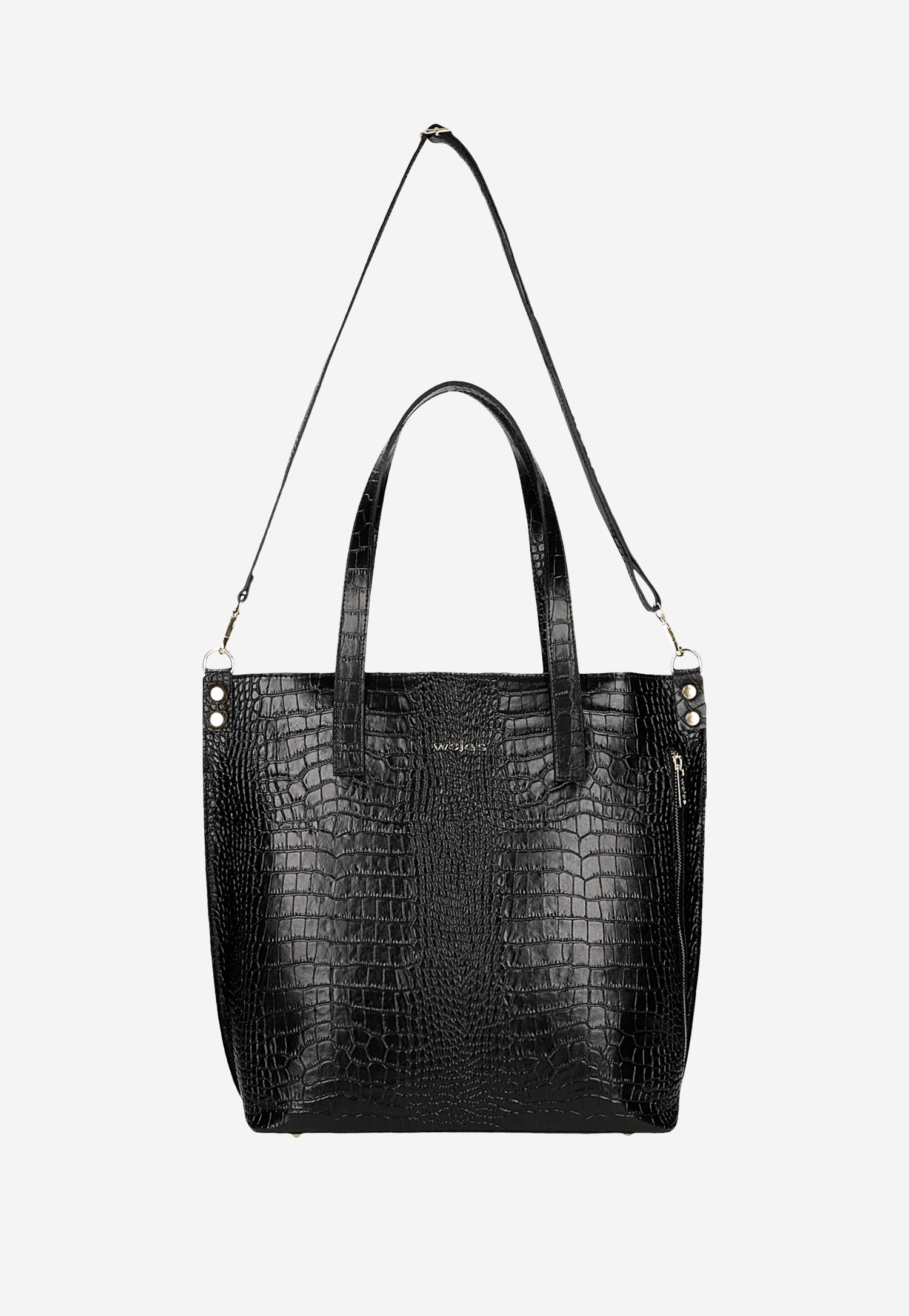 Torebka damska skórzana w kolorze ciemnobrązowym