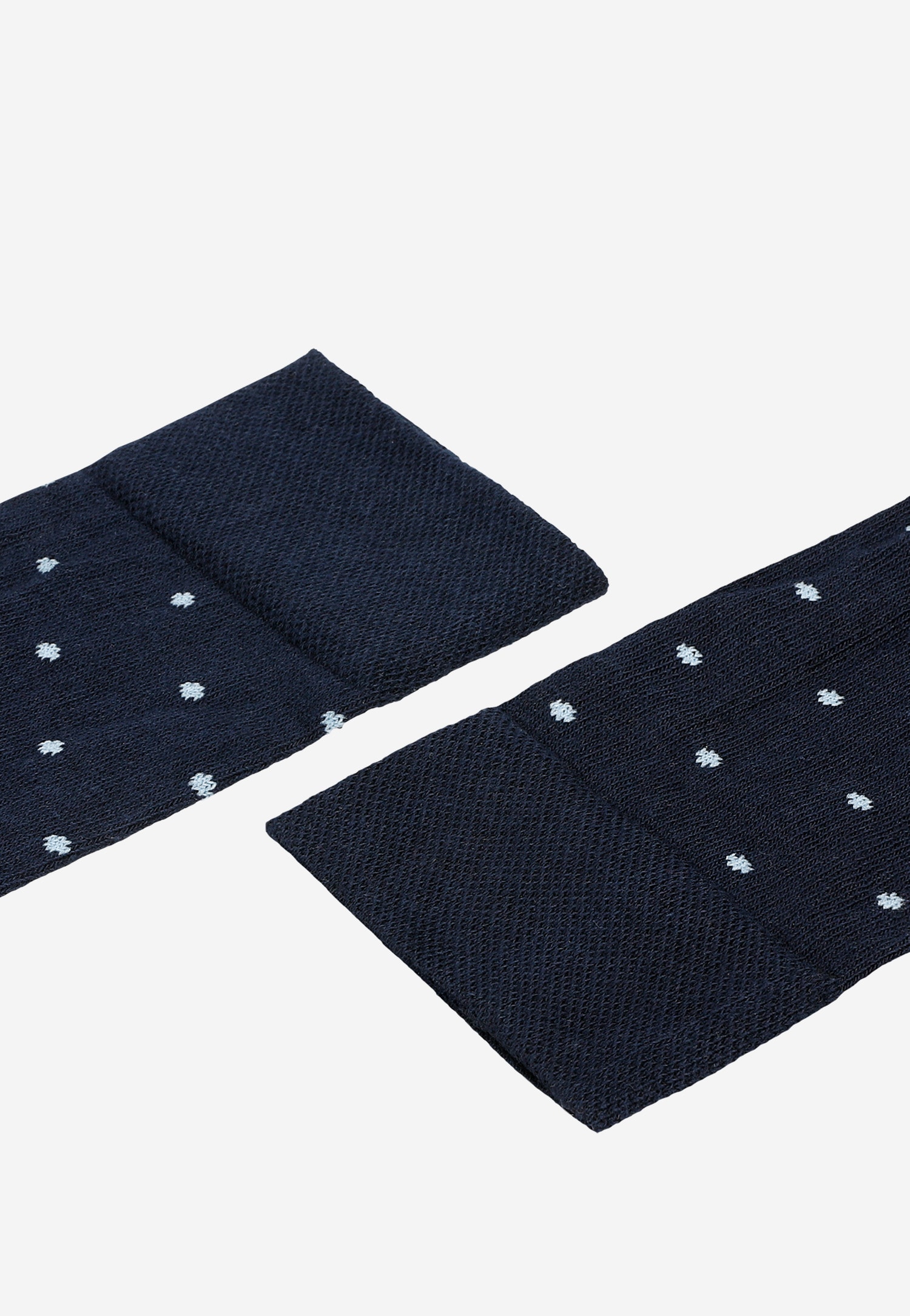 Granatowe skarpety w niebieskie kropki