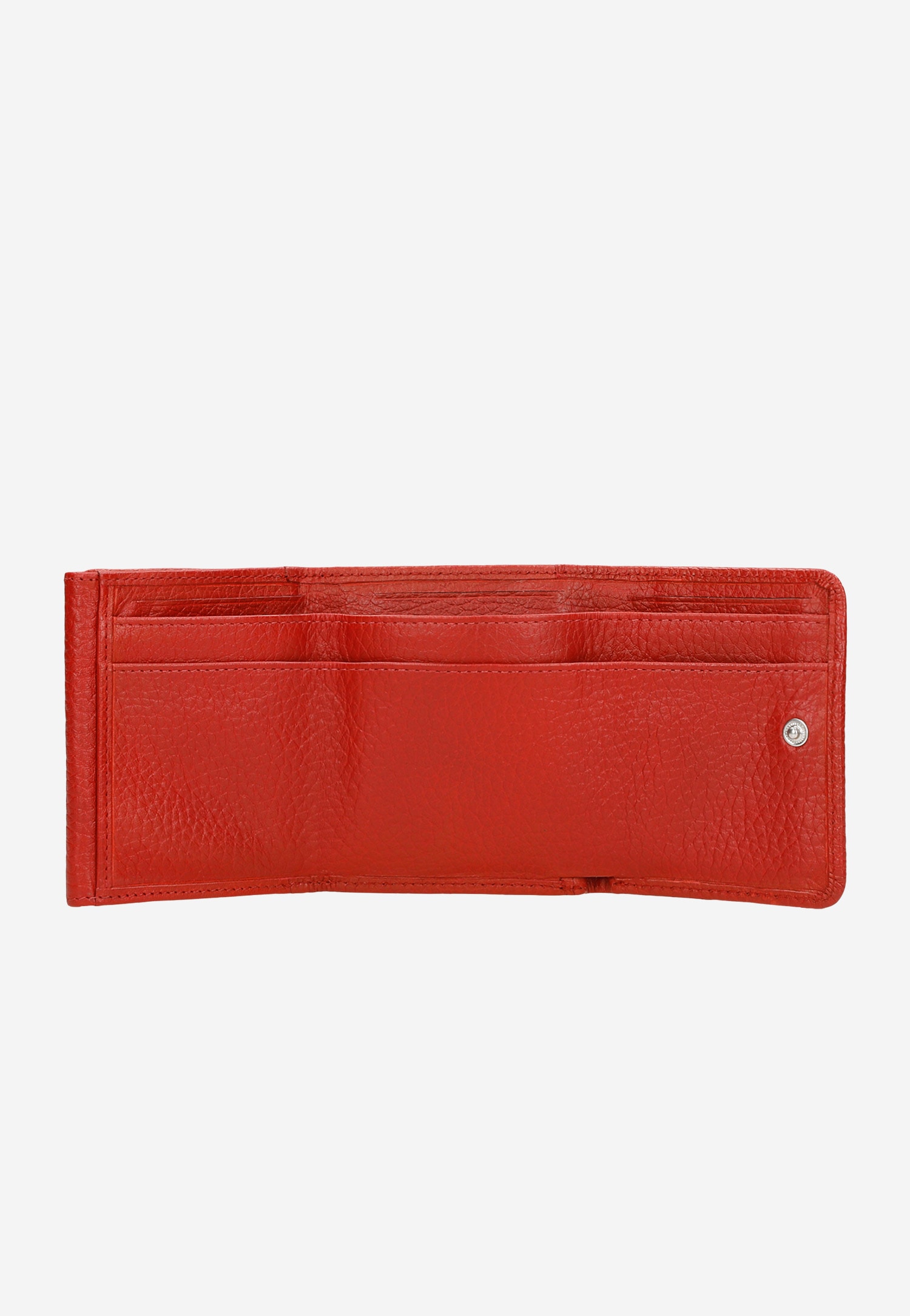 Zestaw na prezent dla niej - dwa czerwone portfele ze skóry licowej