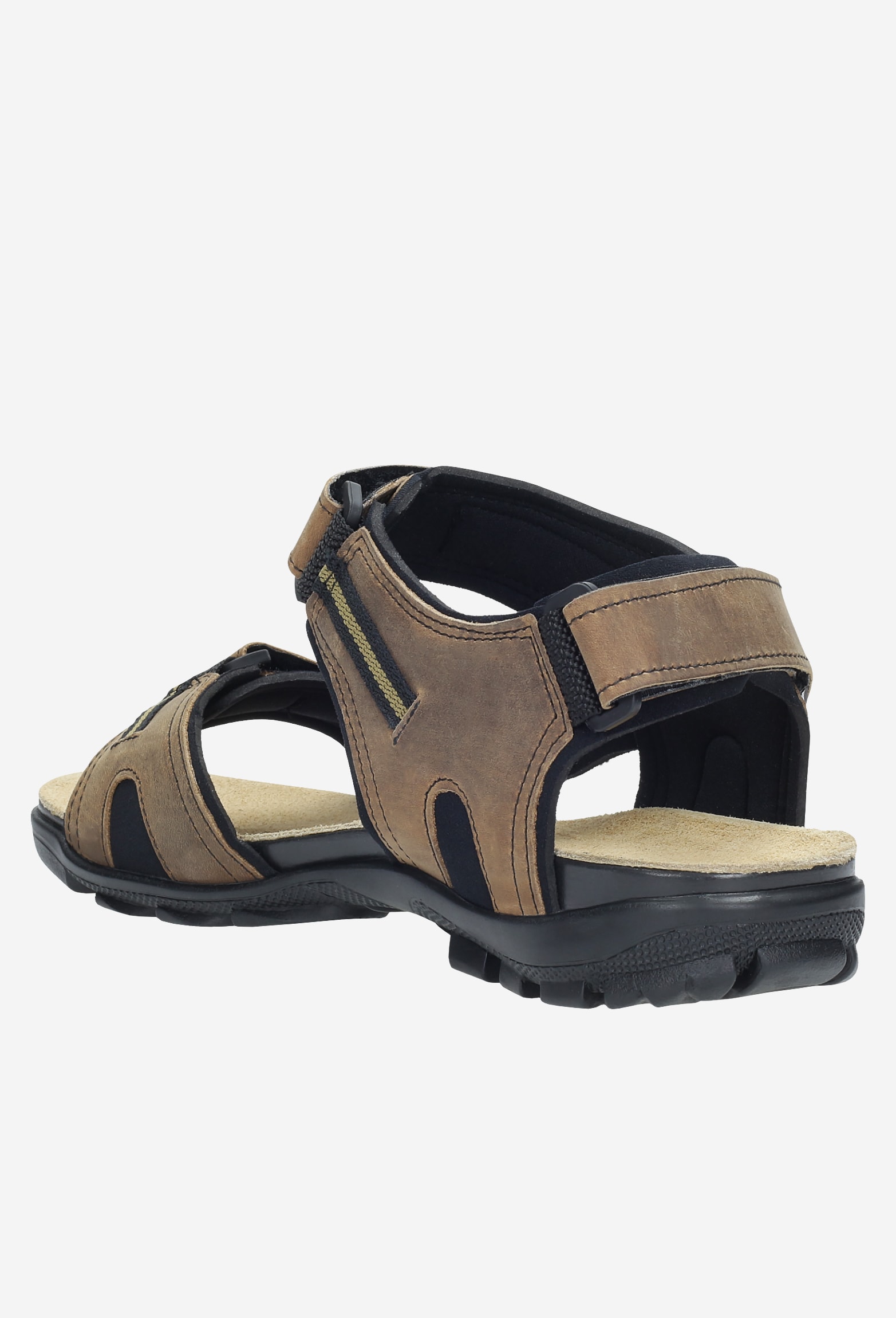 Czarne męskie sandały