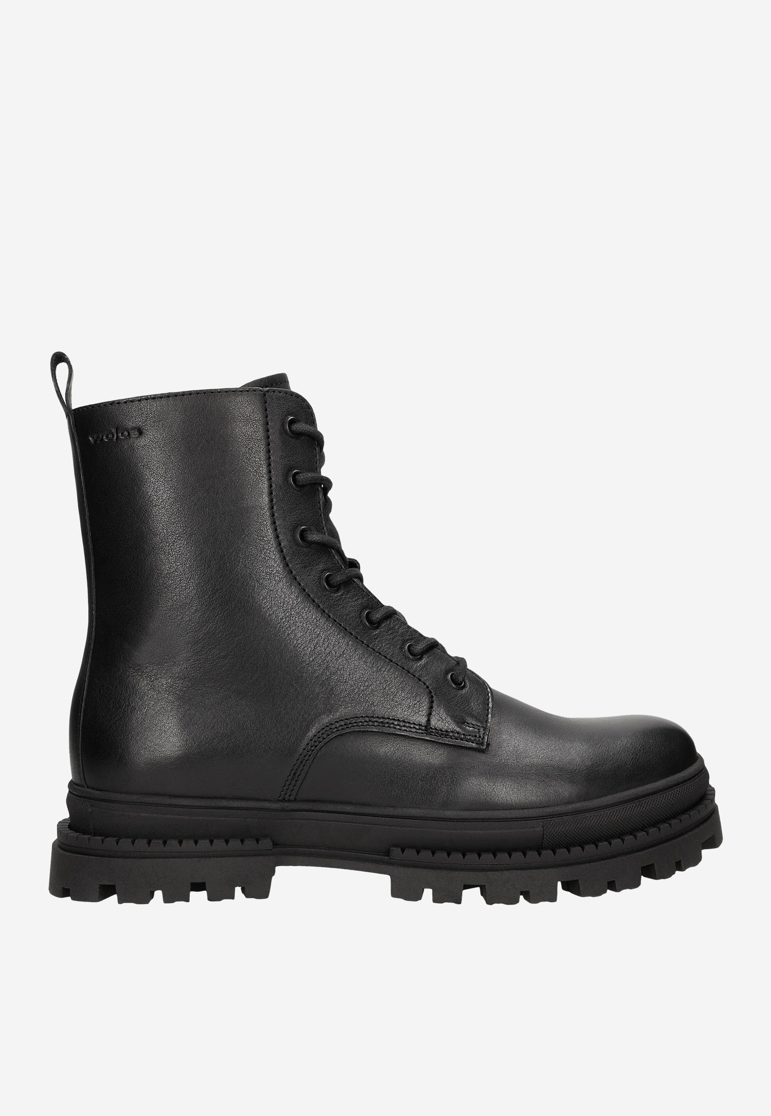 Brązowe męskie trzewiki bikery ze skóry licowej