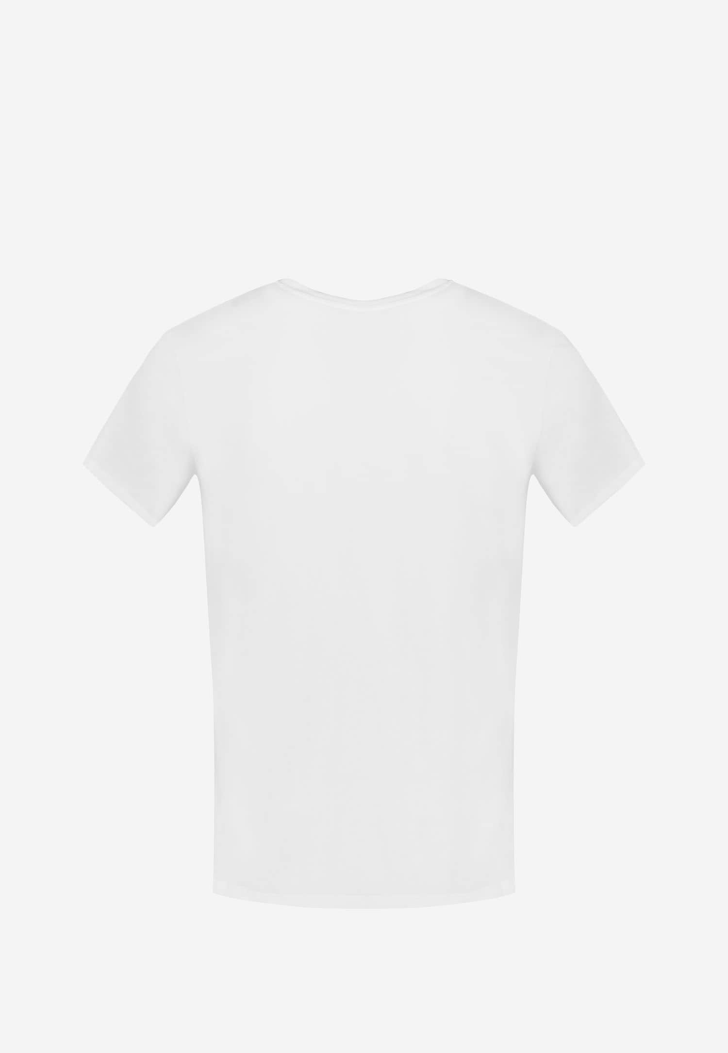 Czarna koszulka męska z dekoltem w serek