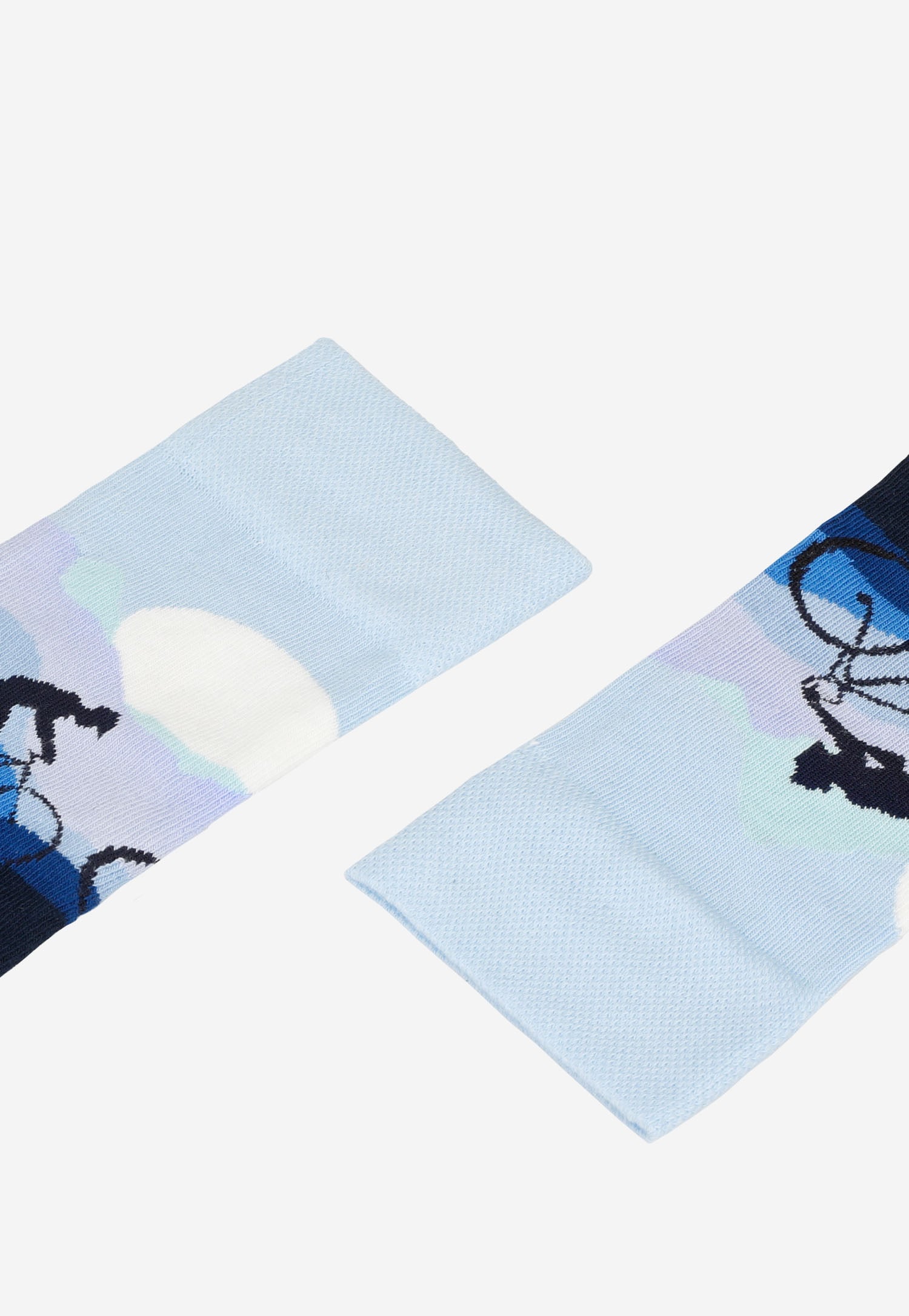 Skarpety z grafiką kolarza i zachodzącego słońca