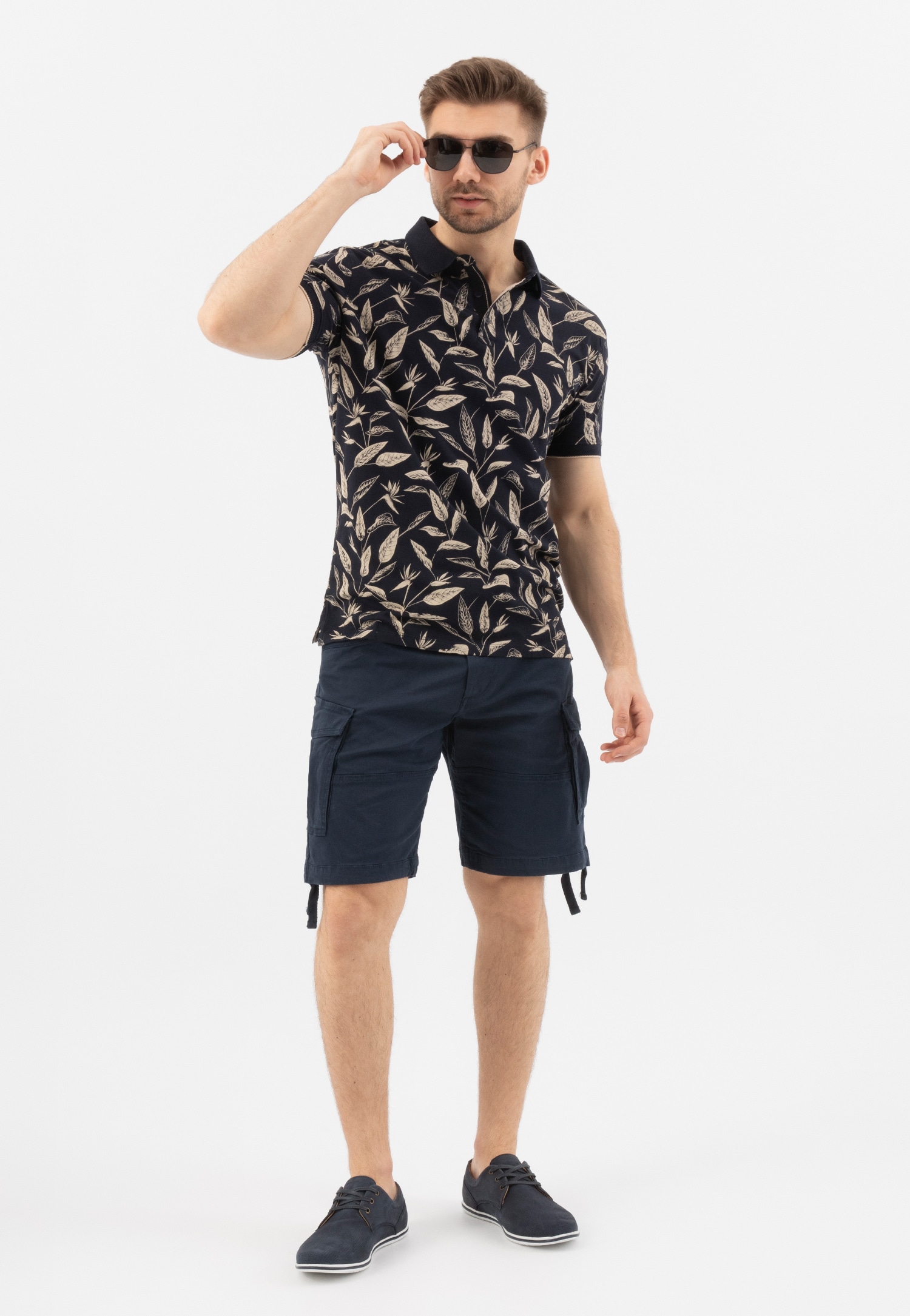 Brązowe sneakersy męskie z dwoiny welurowej