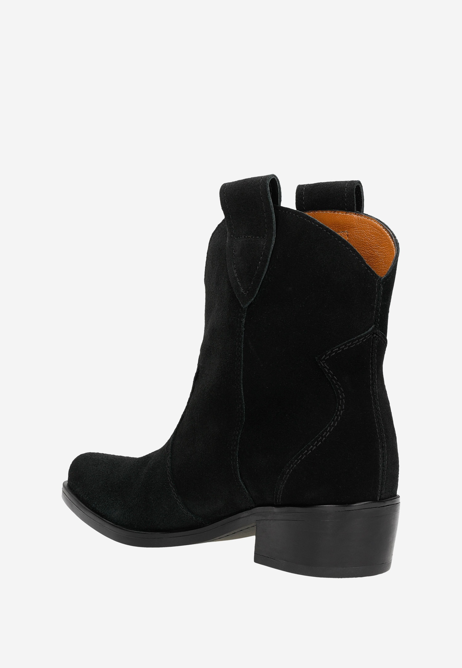 Czarne niskie kowbojki damskie