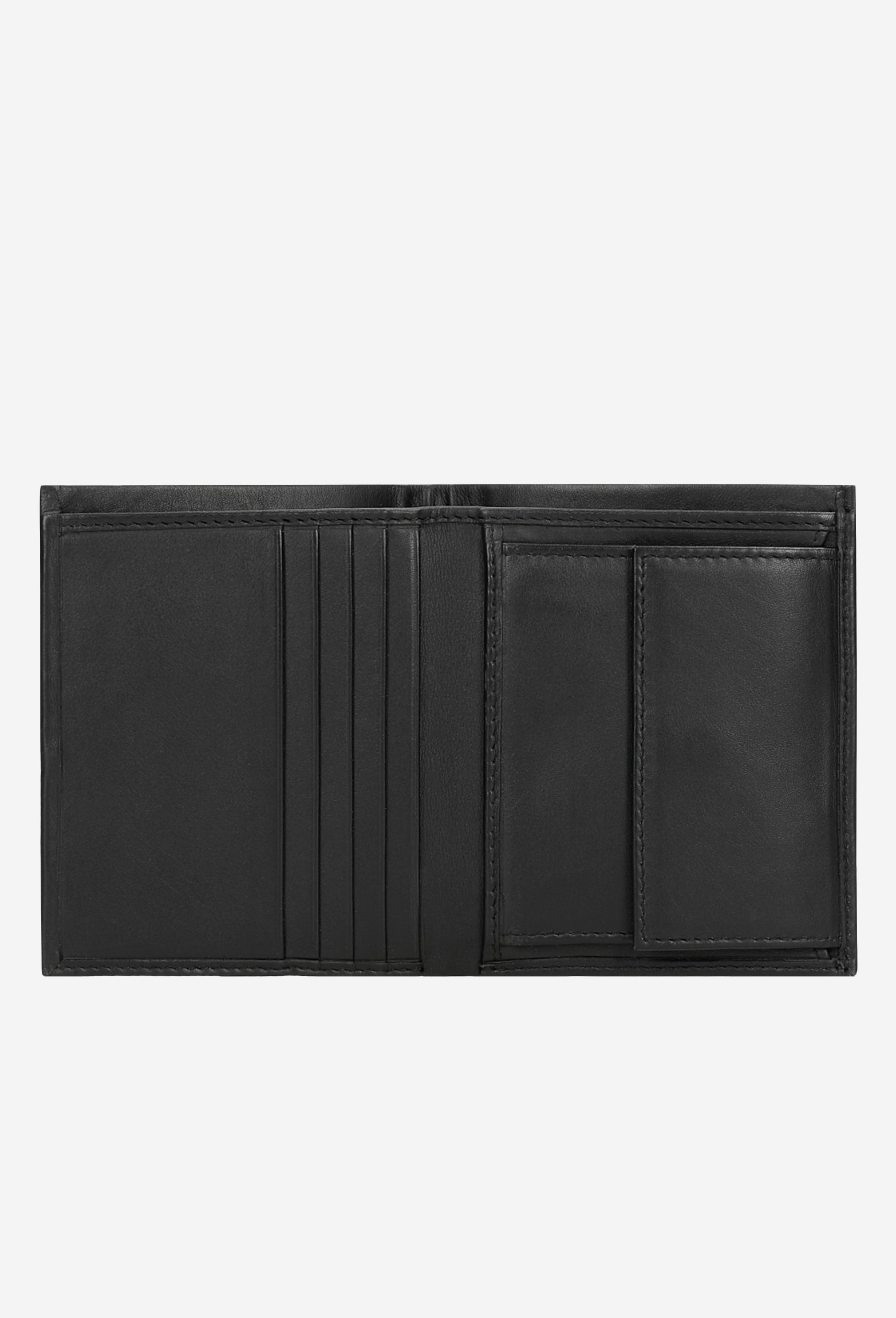 Czarny klasyczny portfel męski