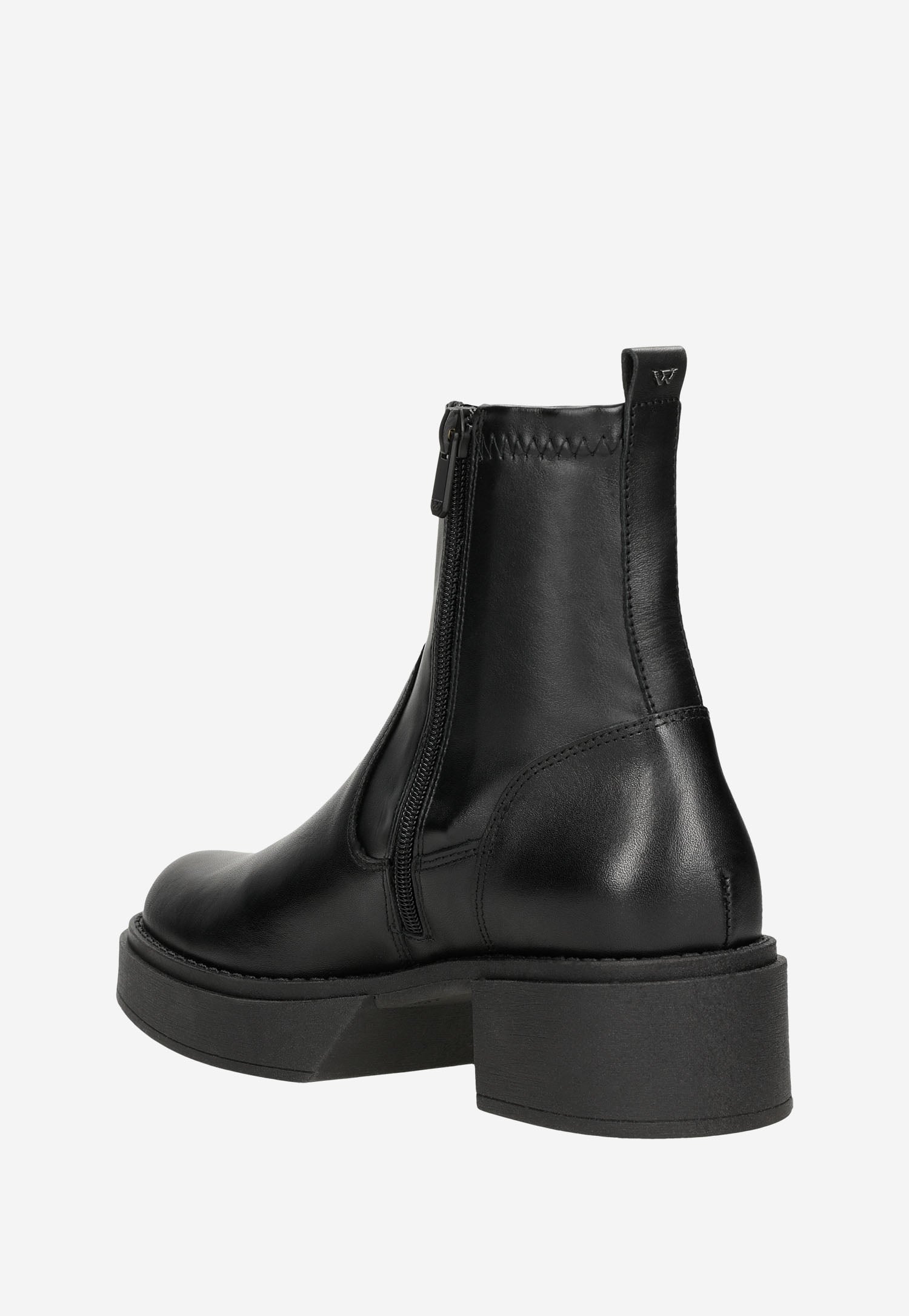 Czarne jesienne botki damskie w stylu urban