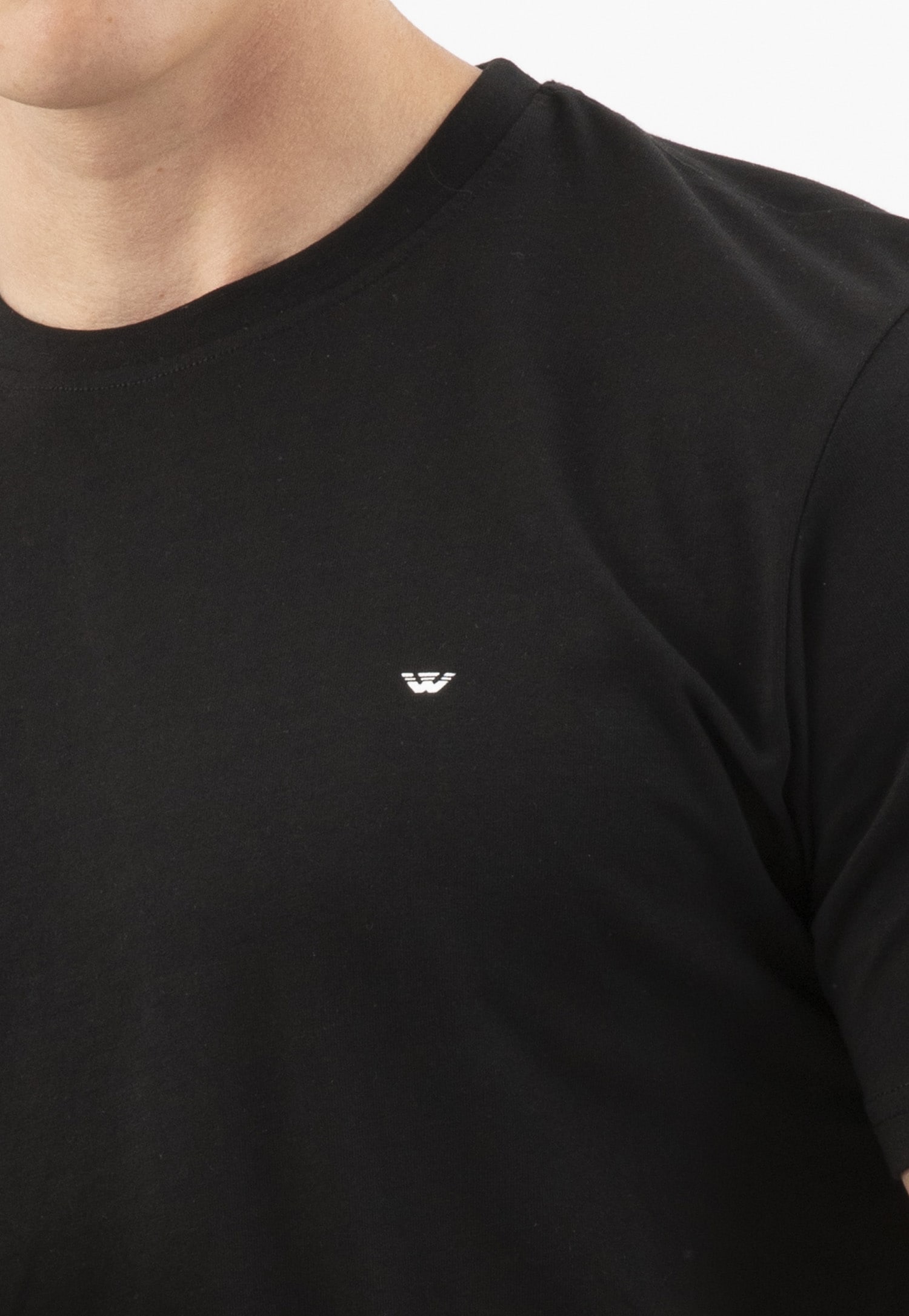 Biała bawełniana koszulka męska basic