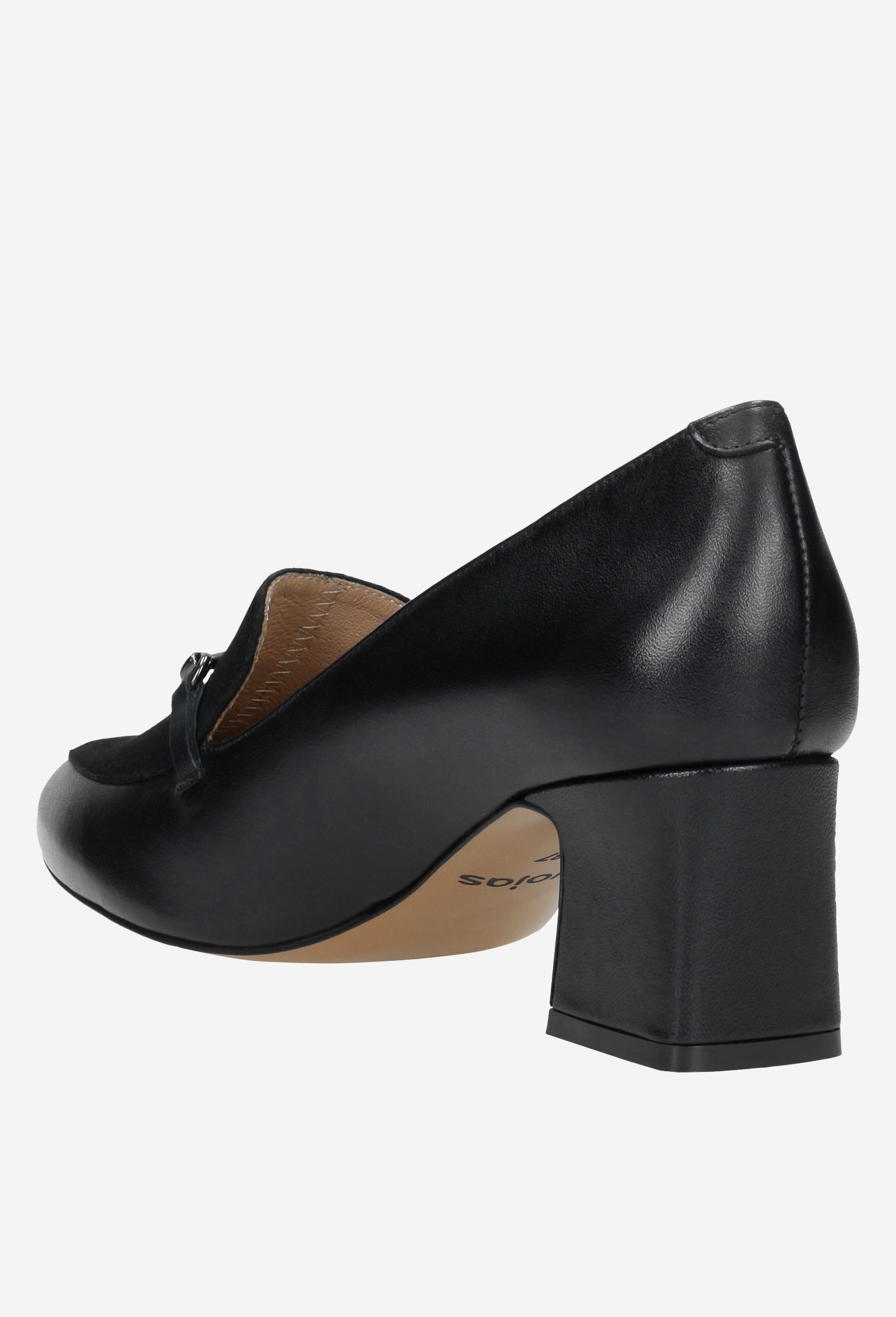 Czarne półbuty damskie