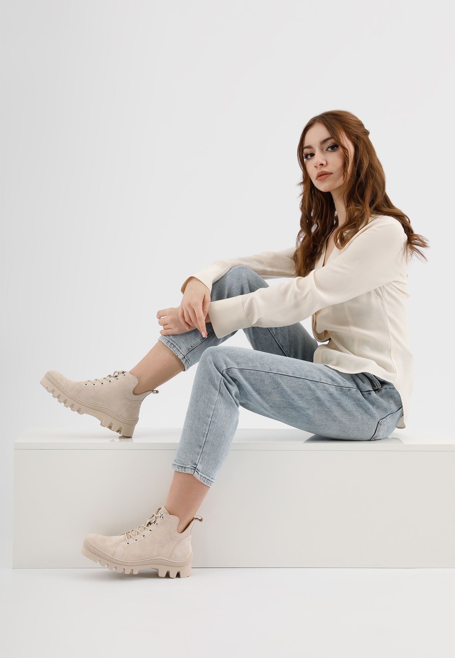 Oryginalne zielone trzewiki damskie