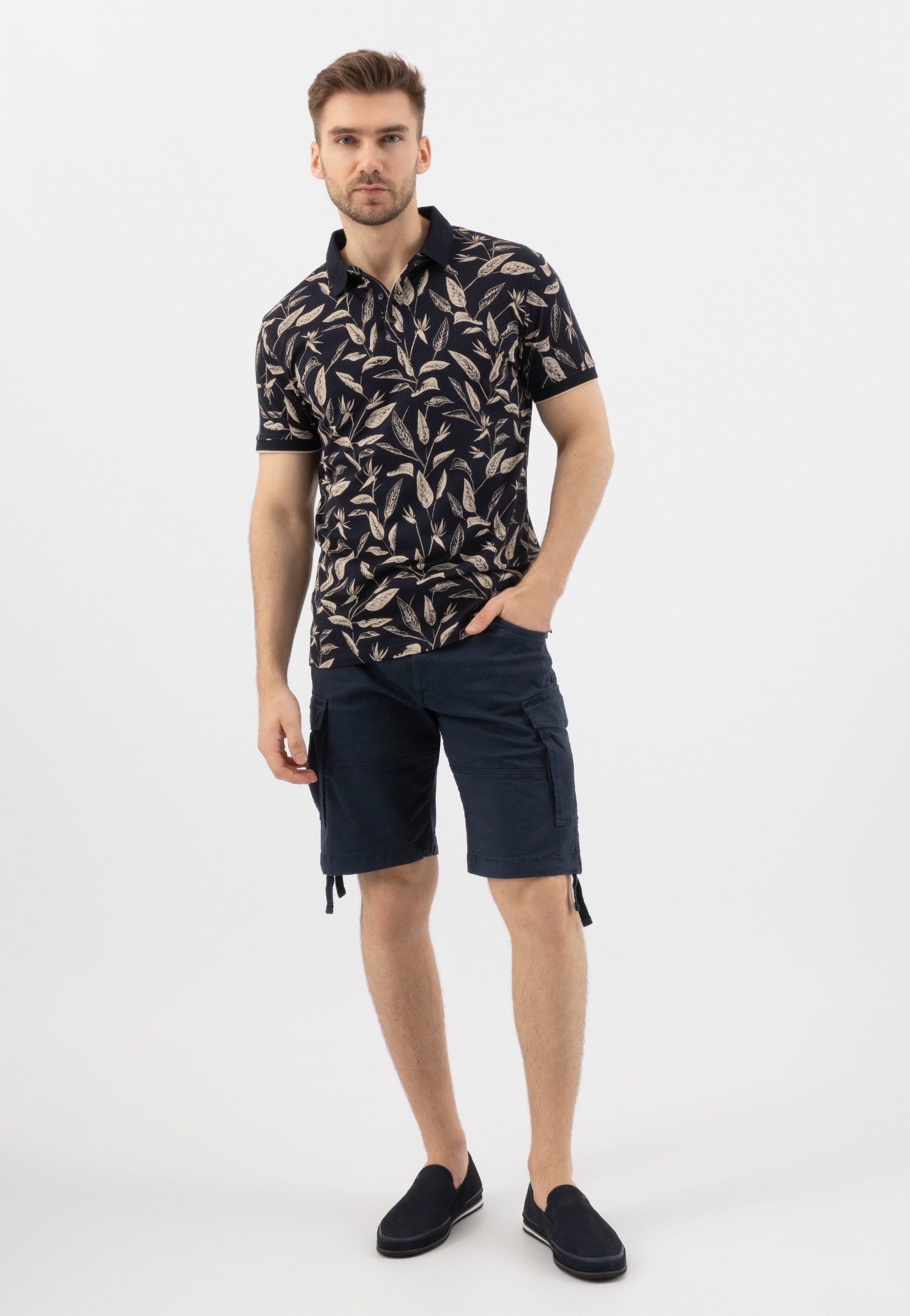 Czarne wsuwane półbuty męskie z linii Comfort