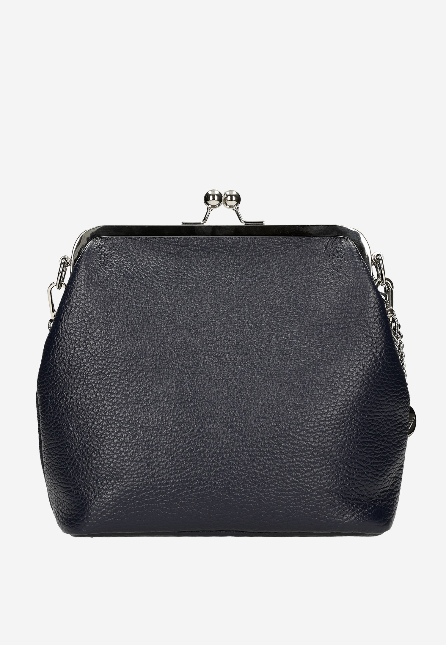 Granatowa torebka damska z łańcuszkiem