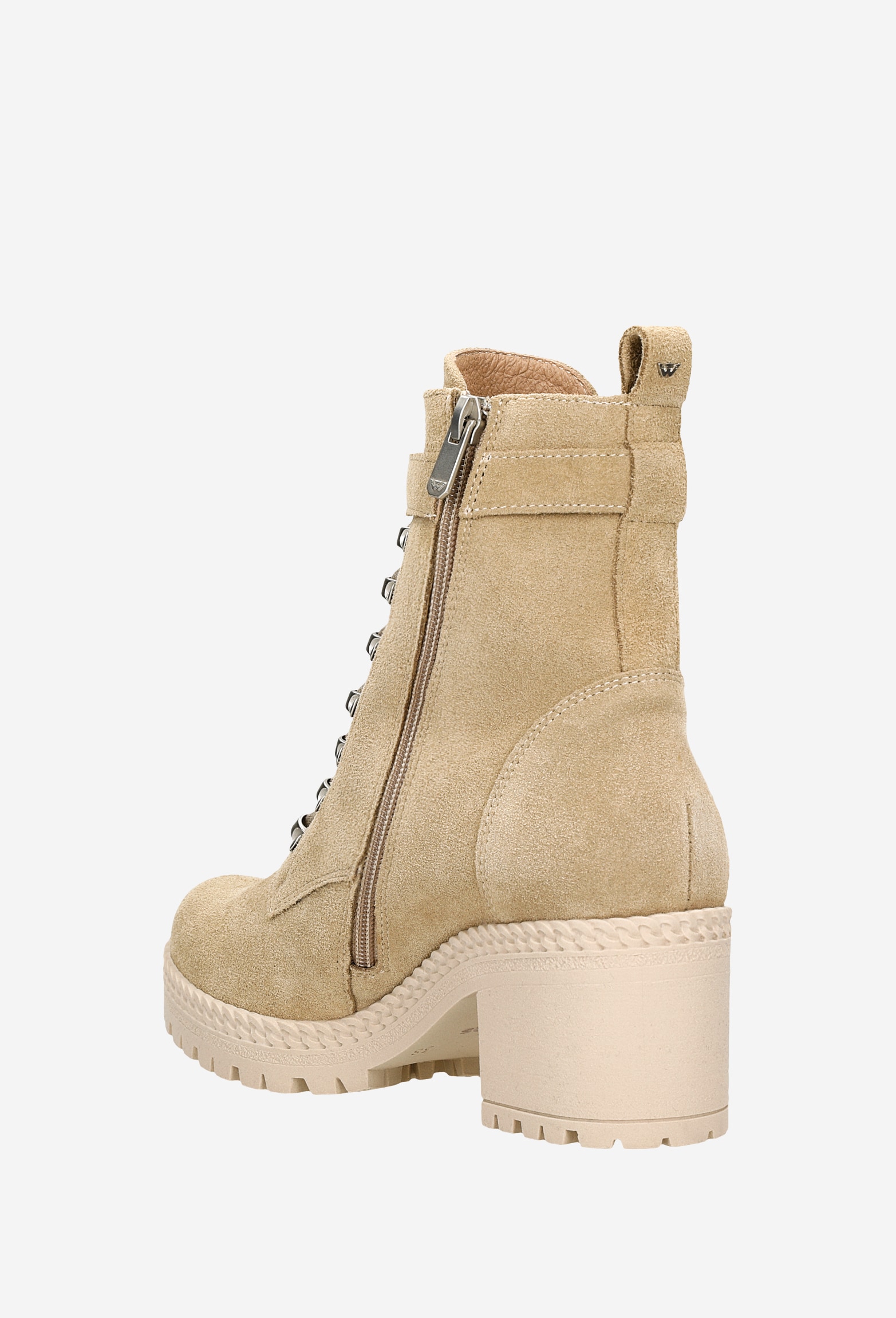 Czarne ocieplane bikery damskie na słupku