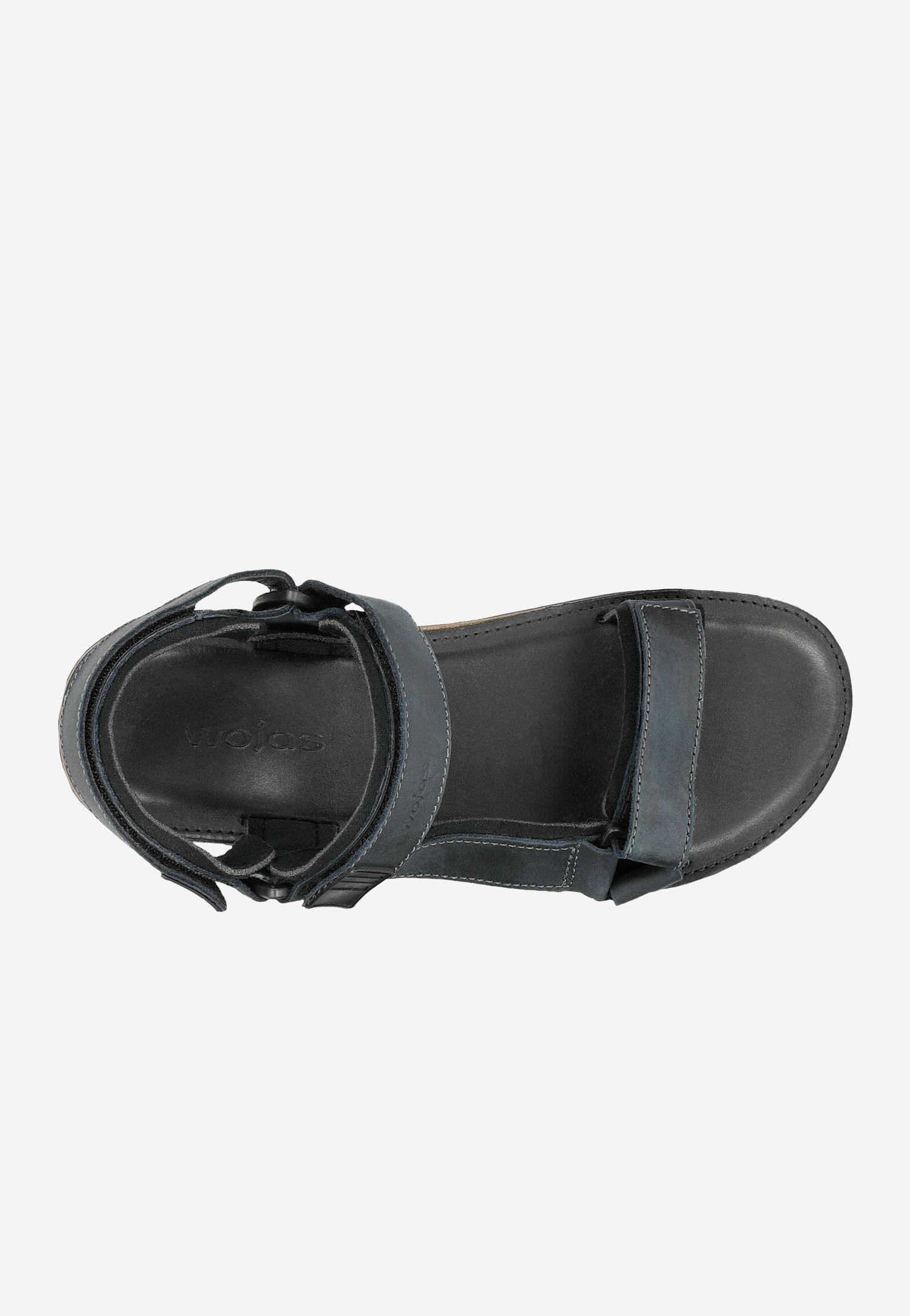 Granatowe sandały męskie z regulowanymi paskami