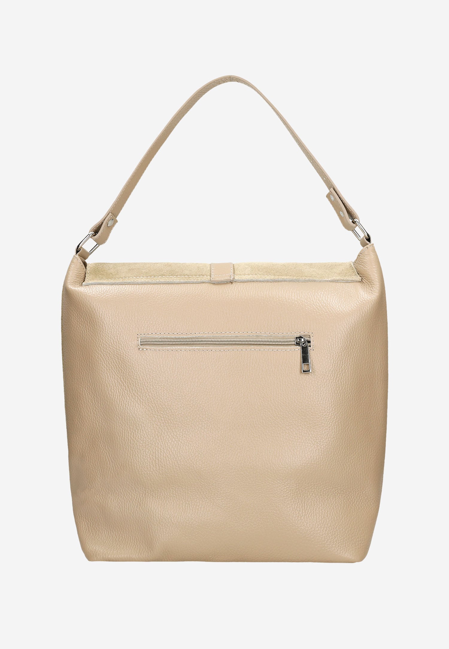 Duża beżowa torebka damska