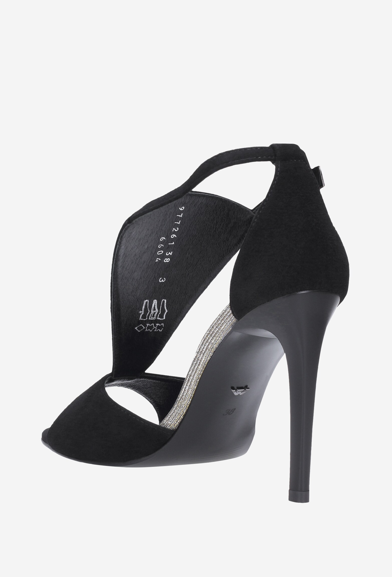 Czarne sandały damskie