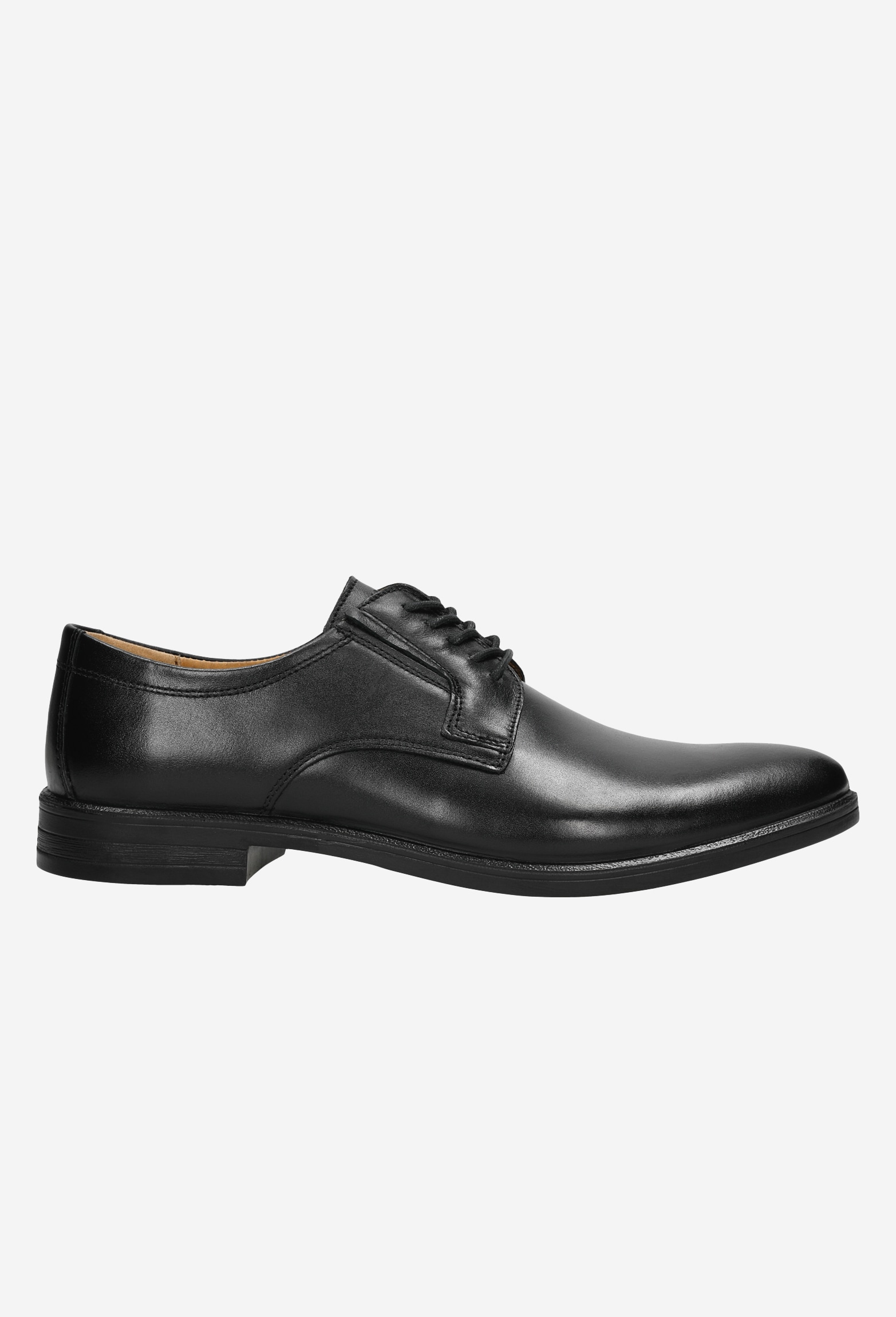 Czarne eleganckie półbuty męskie sznurowane