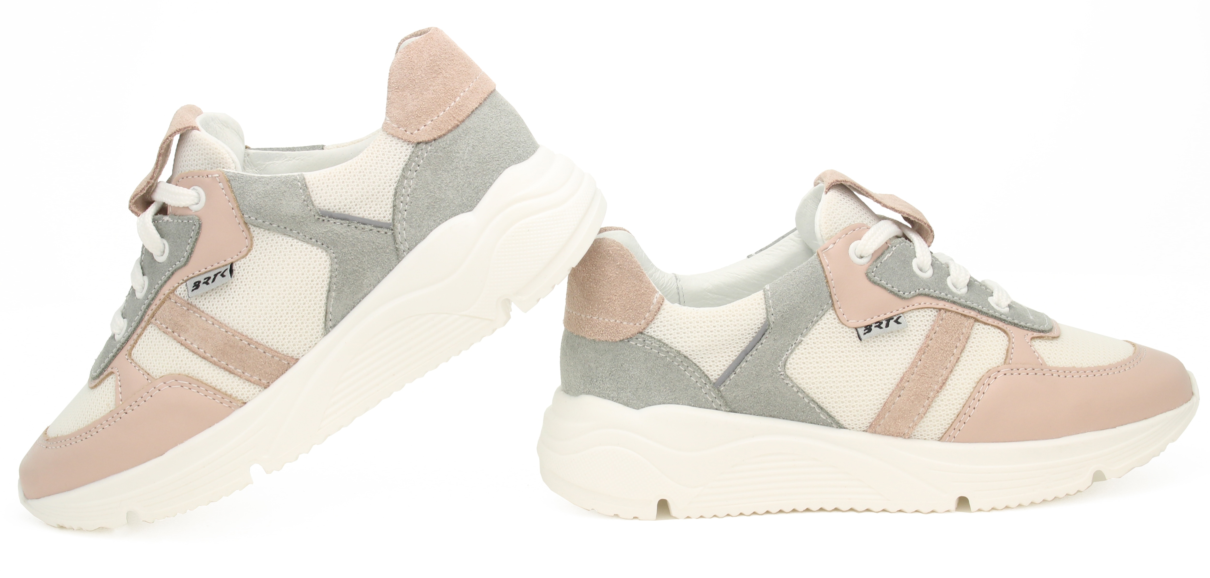 Półbuty Wojas x Bartek 8300275, dla dziewcząt, różowo-szary