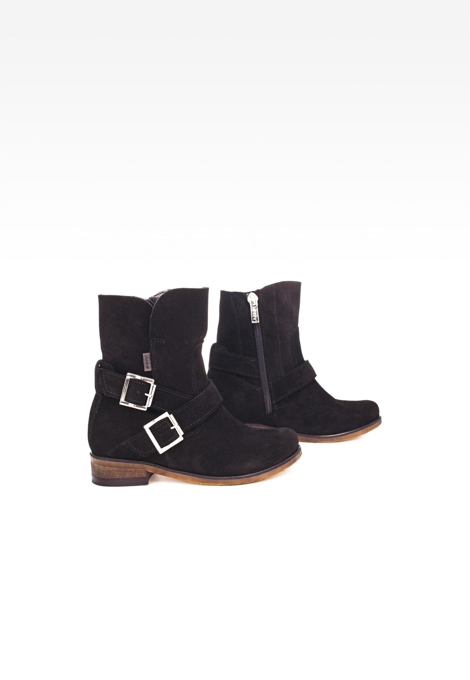 Botki Wojas x Bartek 8440461, dla dziewcząt, czarny