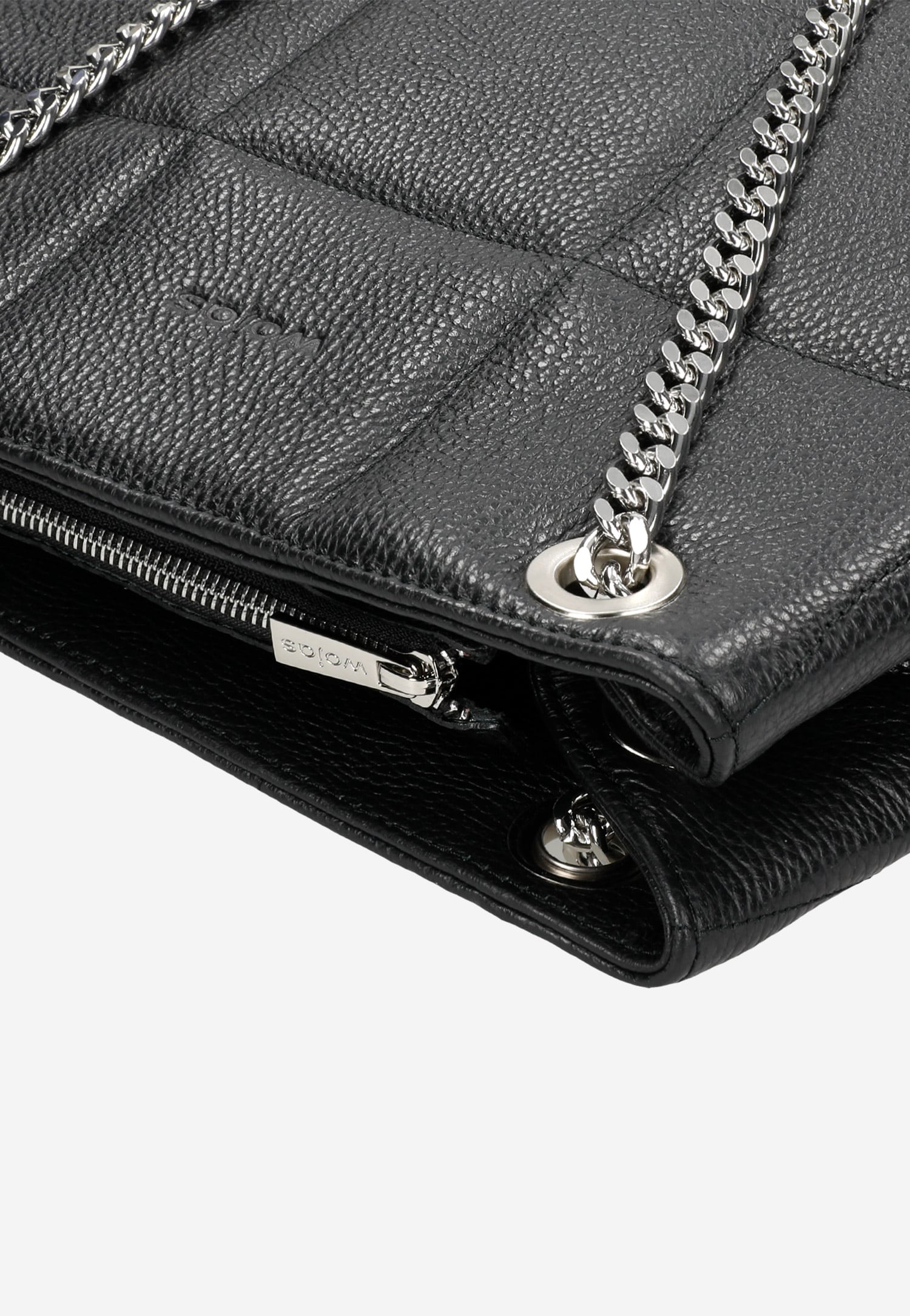 Jasnoróżowa pojemna torebka damska z przeszyciami