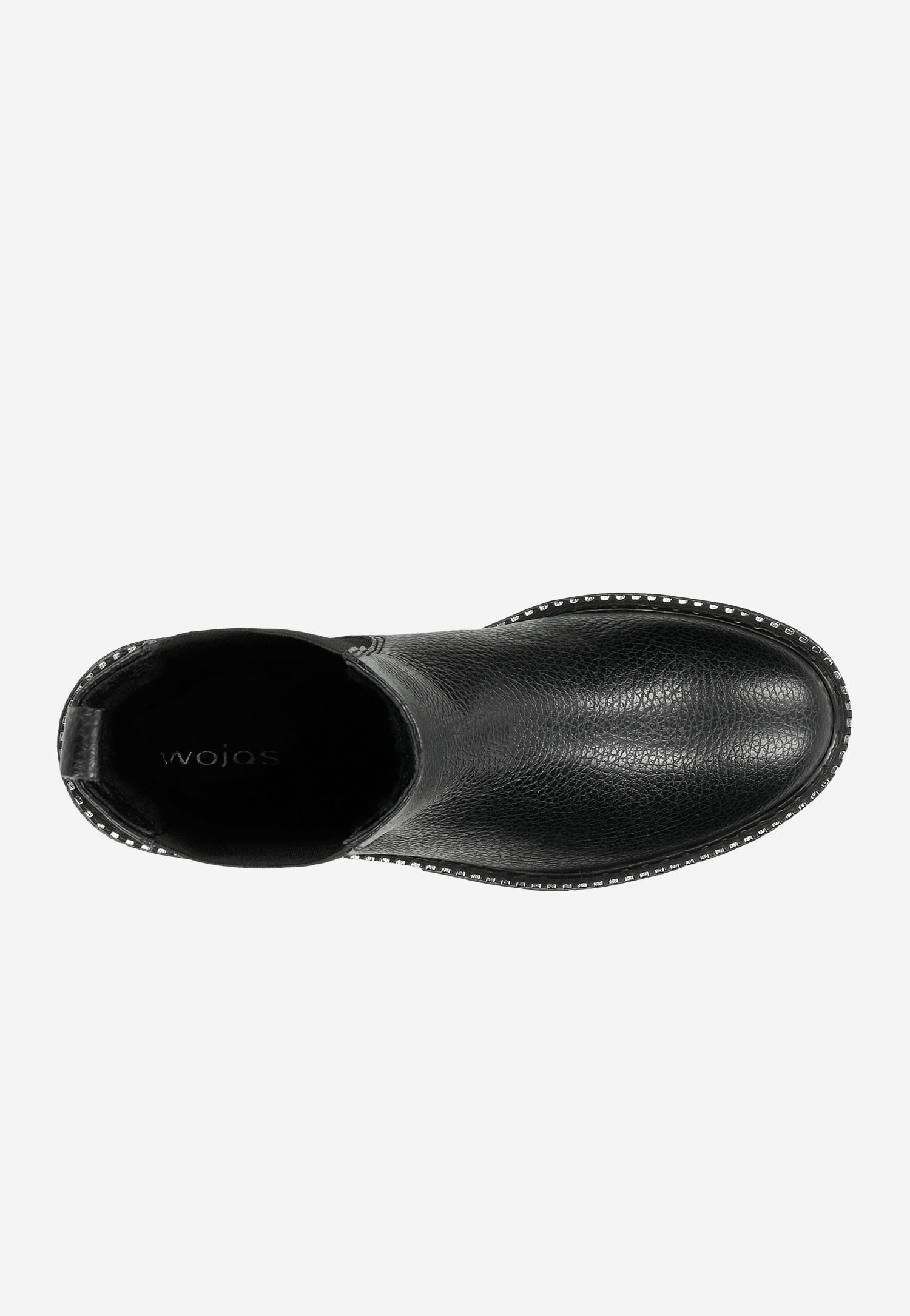 Czarne botki damskie sztyblety ze skóry licowej