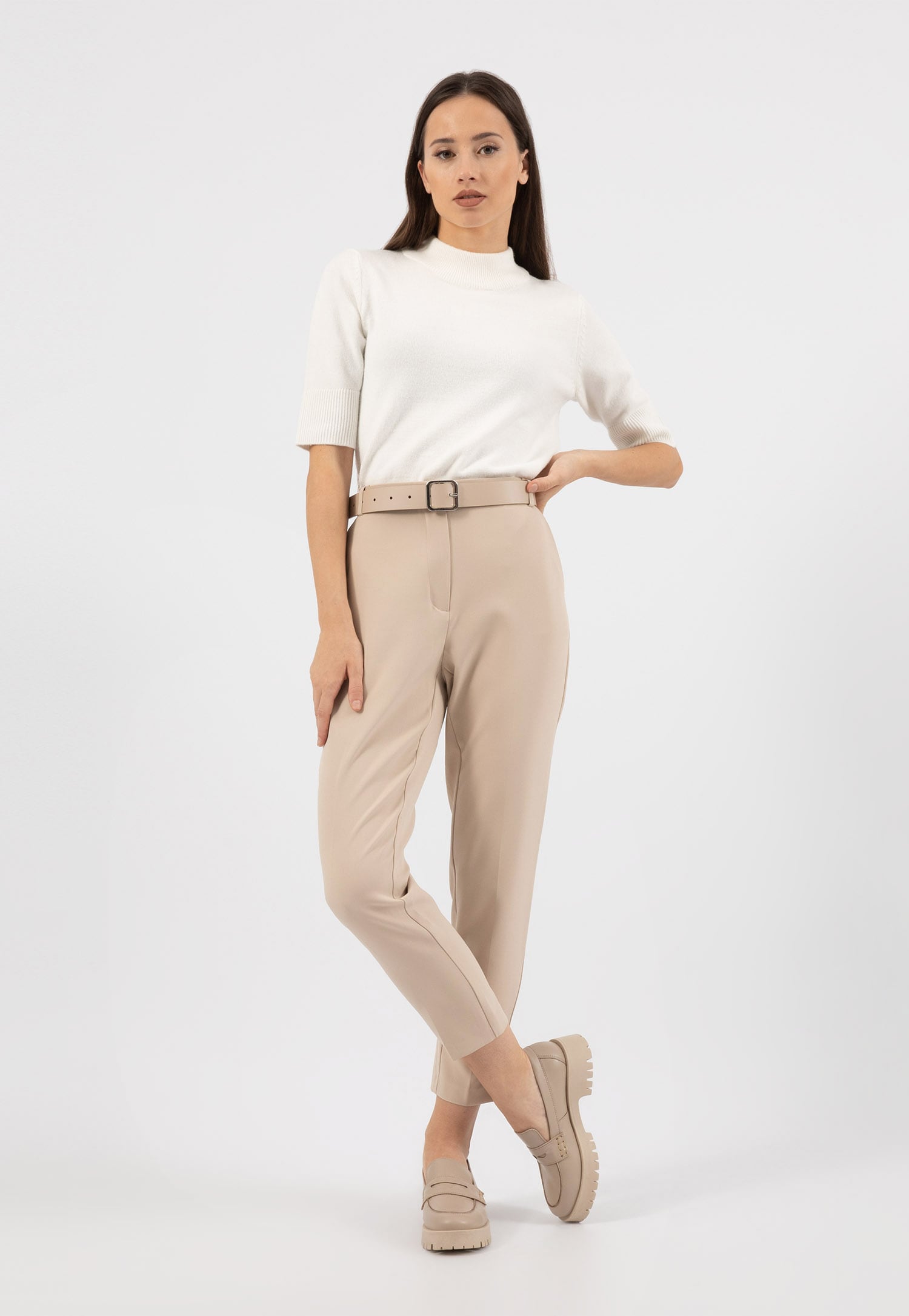 Czarne lakierowane mokasyny damskie